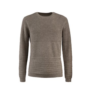 LIVING CRAFTS Longpullover LAURIN Edle Materialmischung