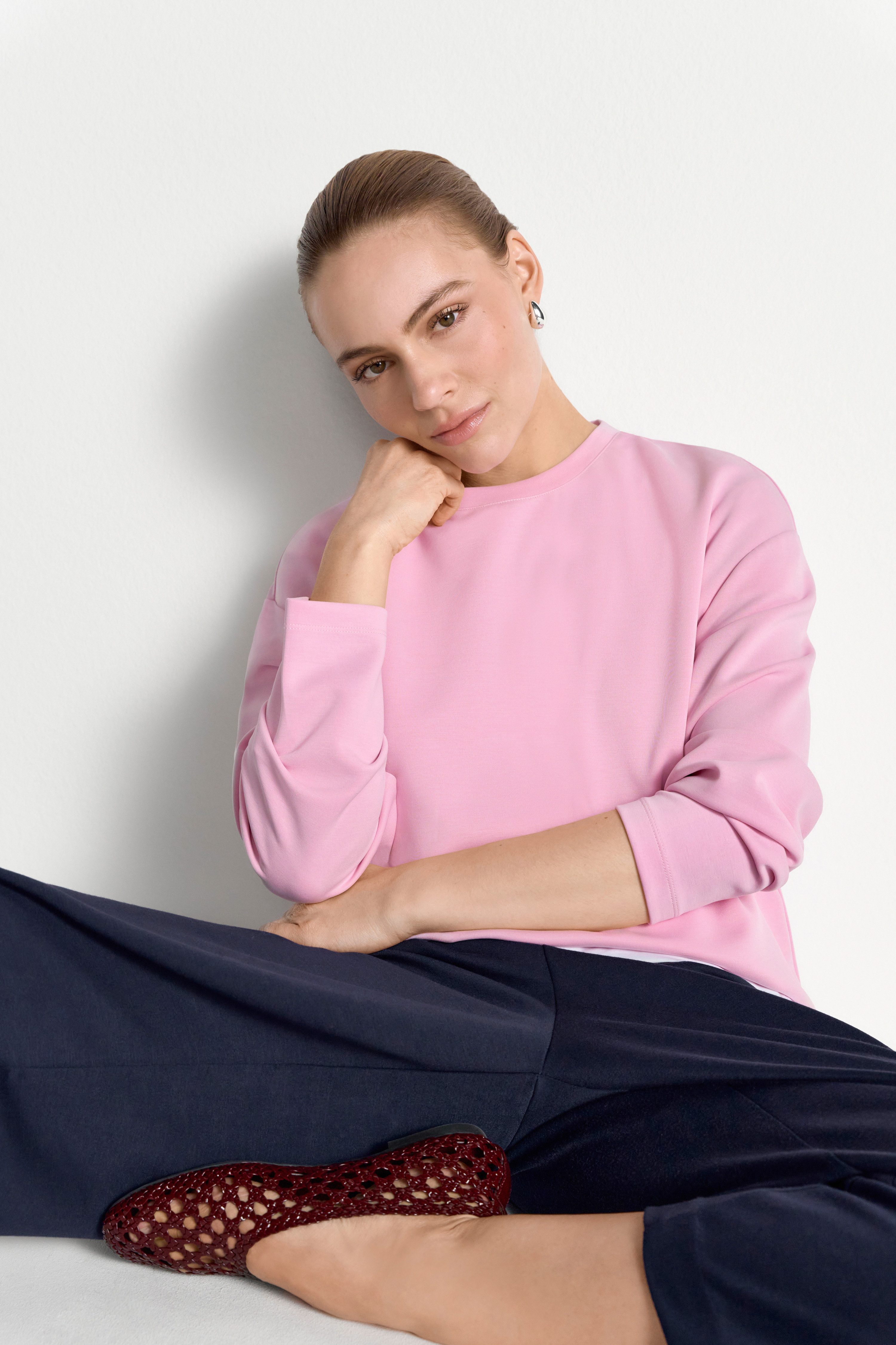 RICHROYAL Sweatshirt mit leicht überschnittenen Schultern