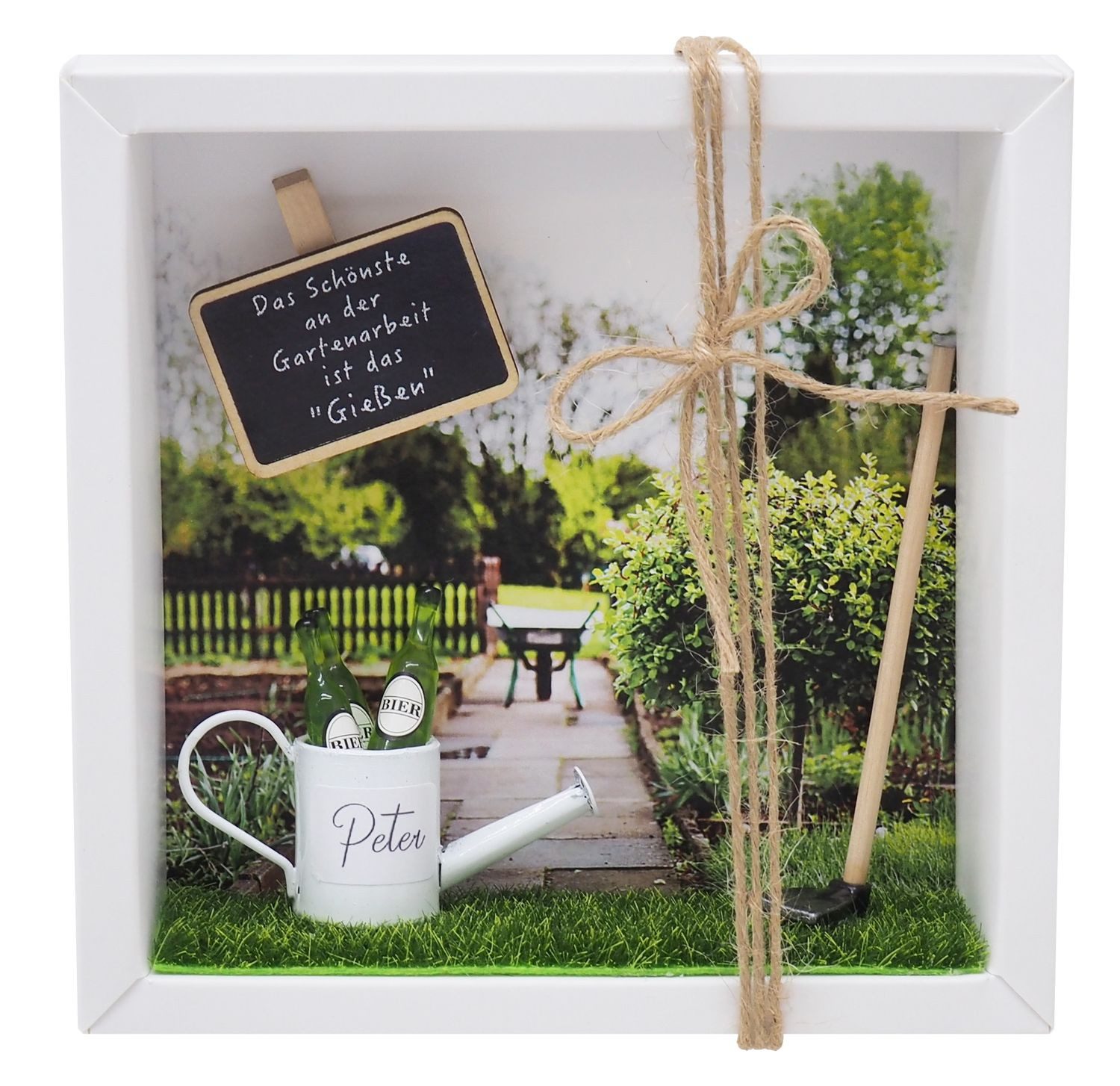 Geschenkbox Geldgeschenk Personalisiert Vatertag Garten Bier Gutschein Garten