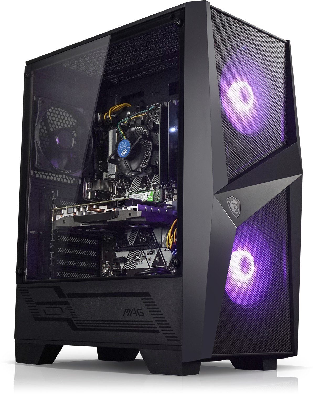 Kiebel Raptor V Gaming-PC (AMD Ryzen 7 AMD Ryzen 7 5800X, RTX 4070, 32 GB RAM, 2000 GB SSD, Luftkühlung, RGB-Beleuchtung)