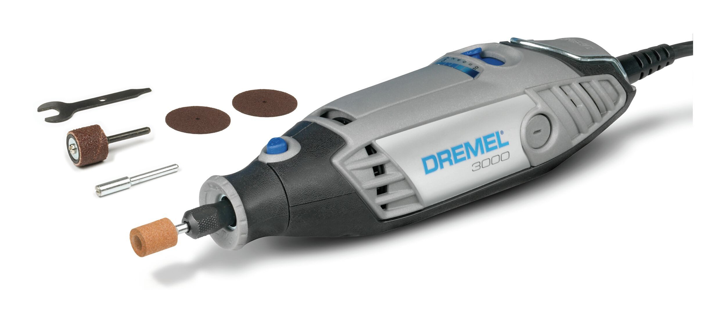 DREMEL Multitool, 3000-5 Multifunktionswerkzeug (130 W) mit 5 Zubehöre