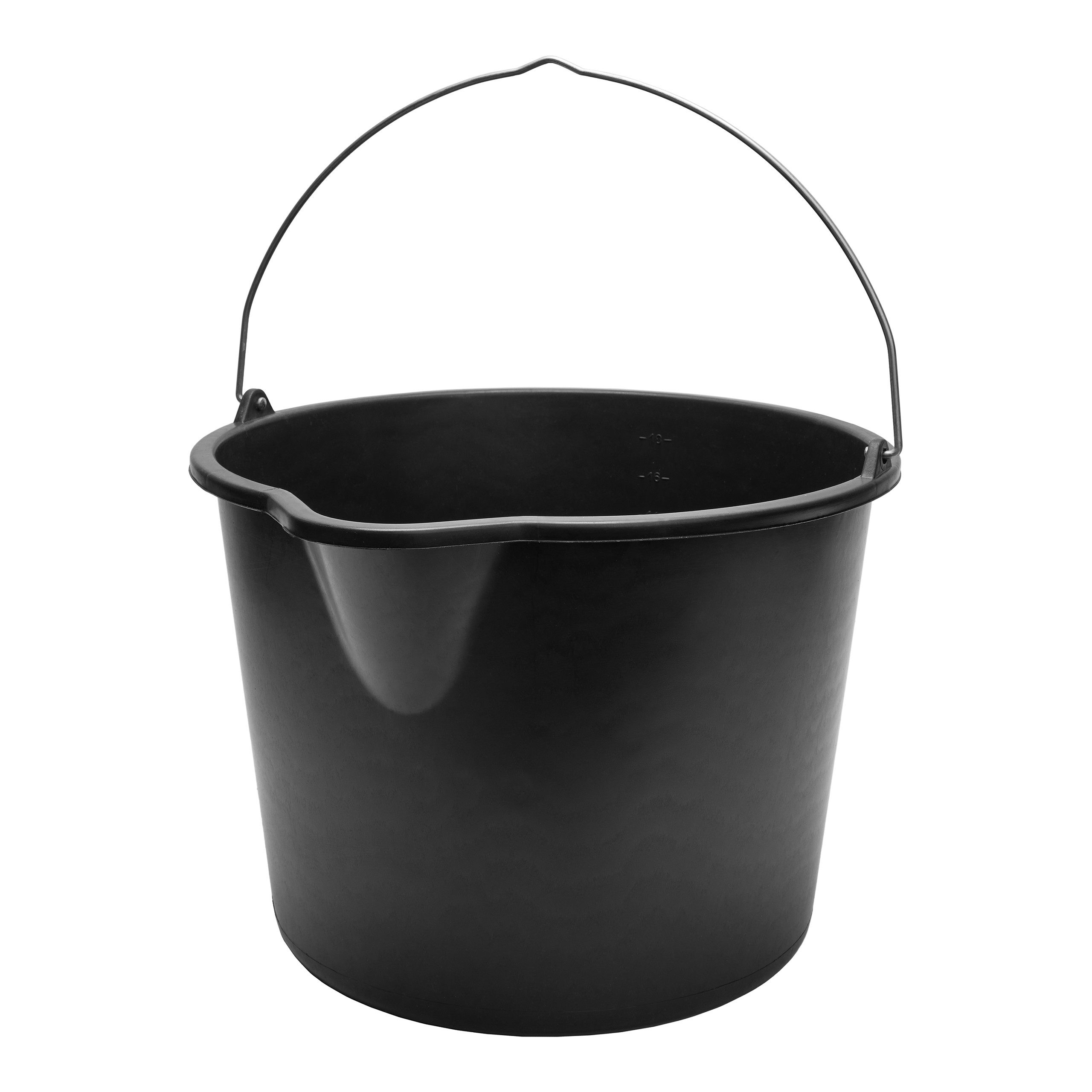 Garronda Baueimer 16 L – Robuster Mörteleimer Aus Recyceltem Kunststoff, Mit Metallhenkel, Für Baustelle, Garten & Haushalt – GD-0168