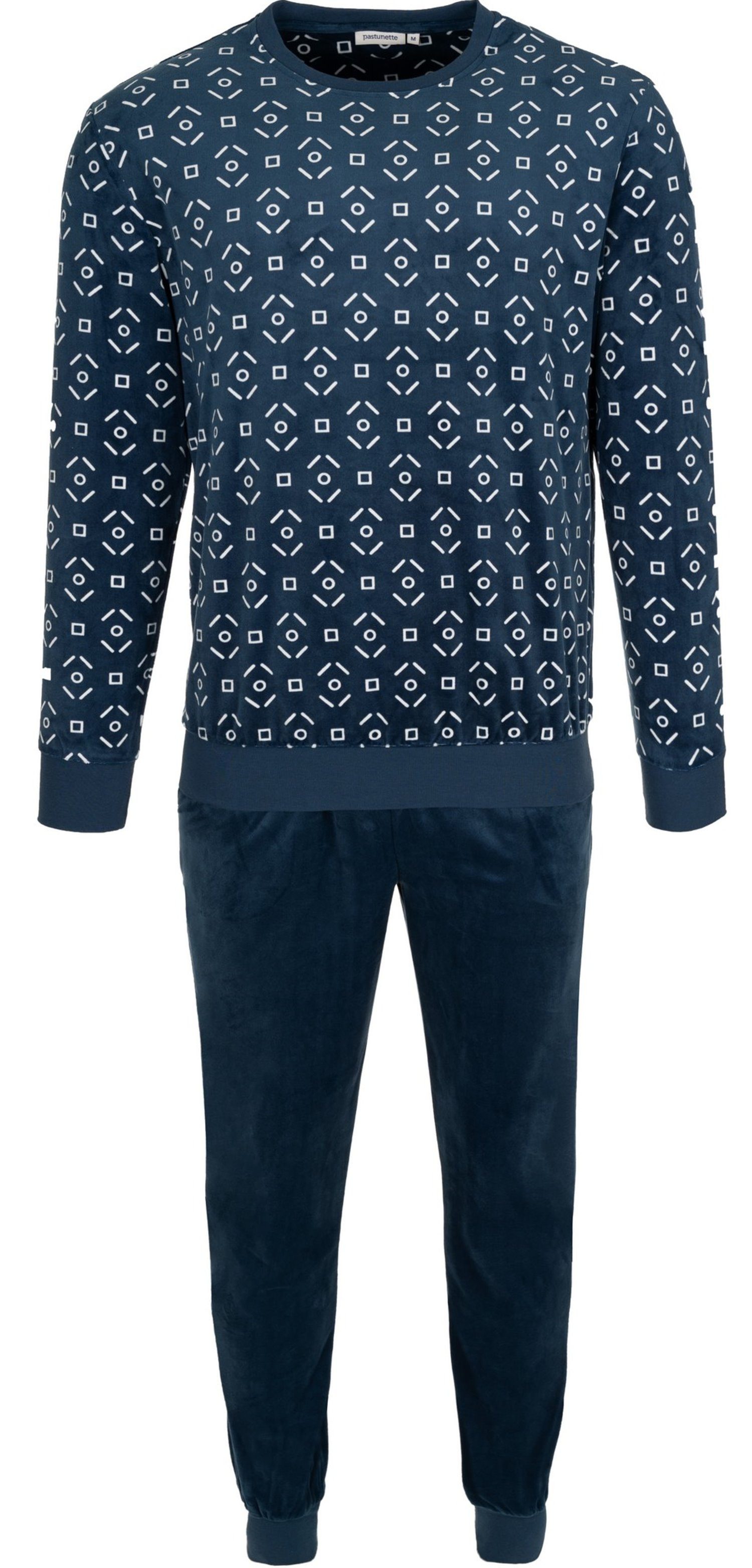 Pastunette Schlafanzug Herren Nikki Pyjama mit Büdchen (2 tlg) Modisches Design – Bild 3 von 4
