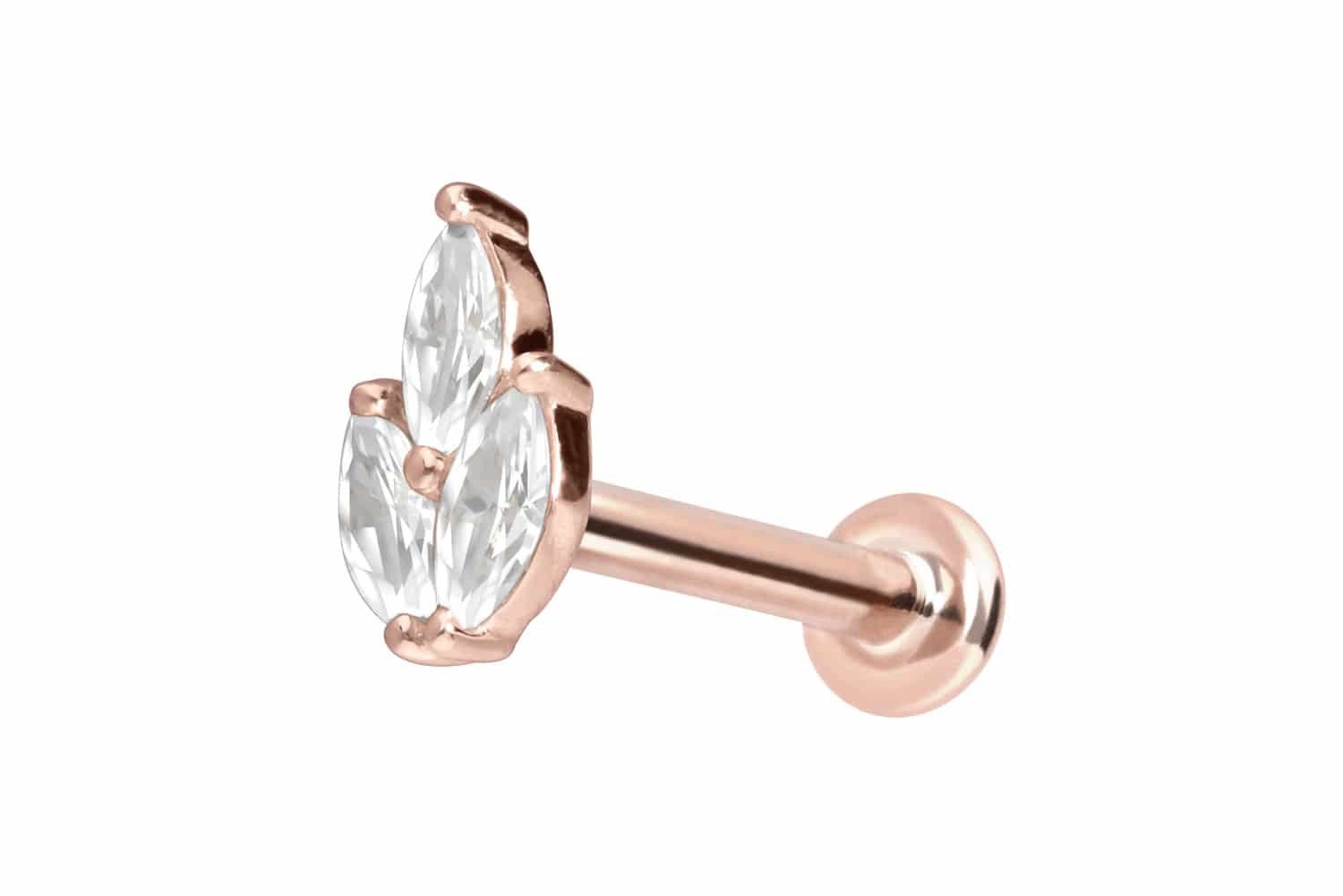 14 Karat-Roségoldfarben