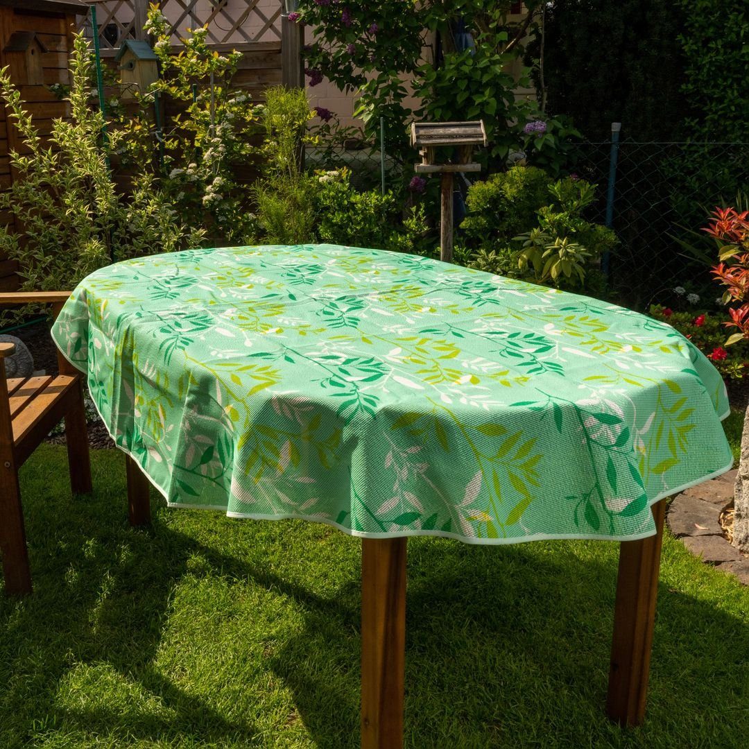 laro Tischdecke Gartentischdecke Wetterfest Rutschfest Oval günstig online kaufen