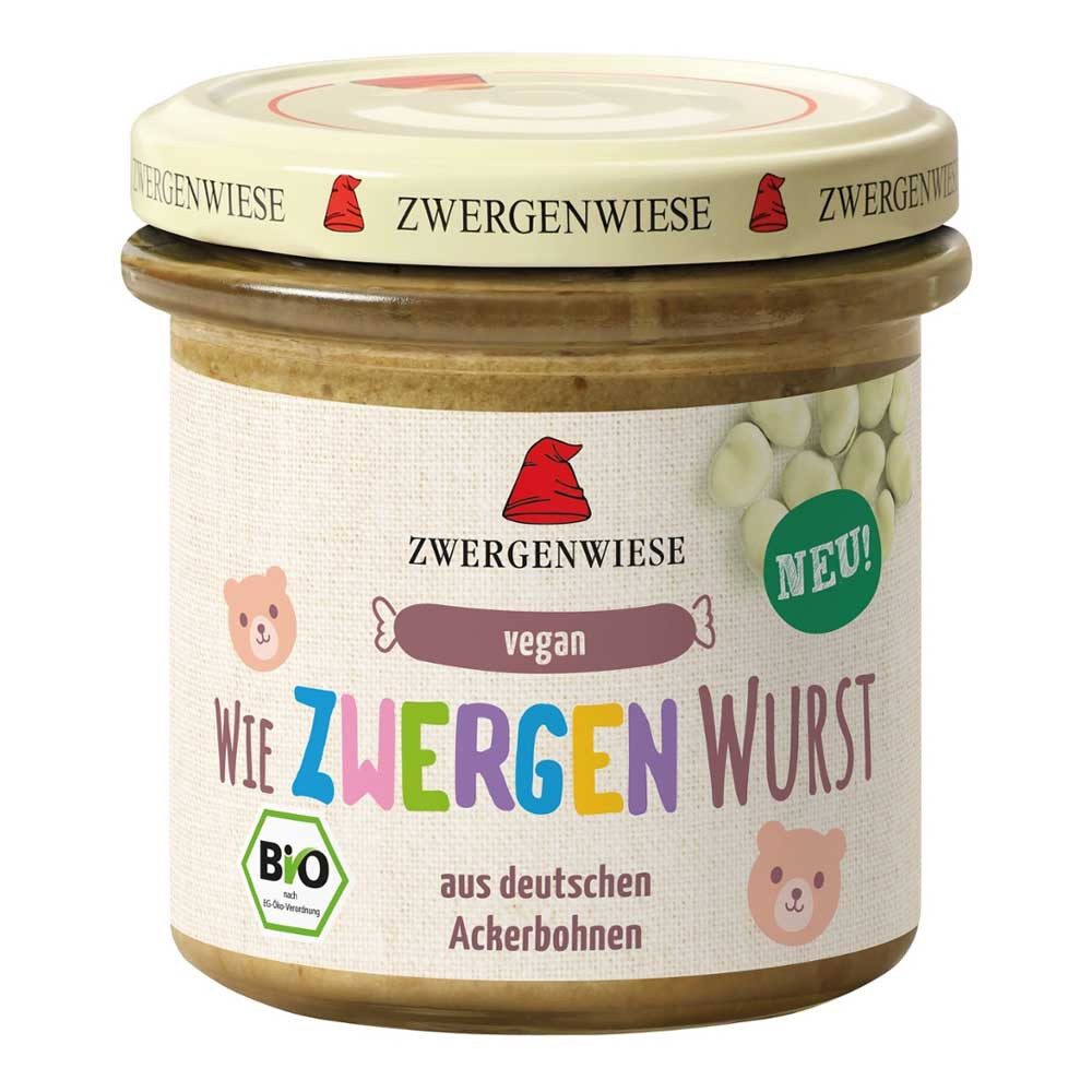 Zwergenwiese Herzhafter Brotaufstrich Aufstrich - Wie Zwergen Wurst 140g