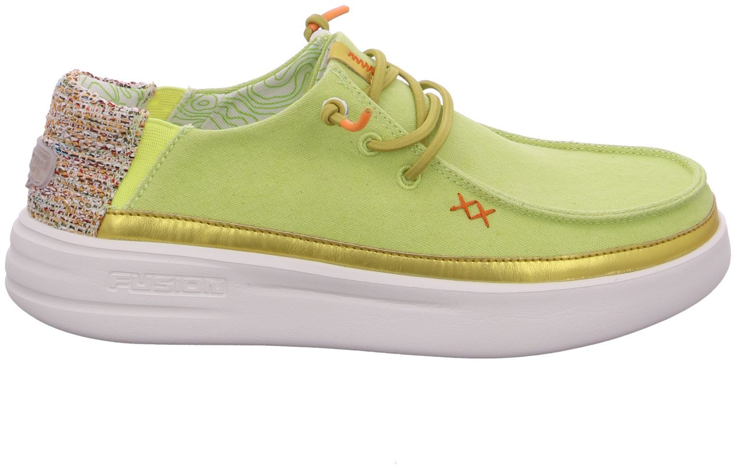 Fusion Lily Metalic Lime Slipper