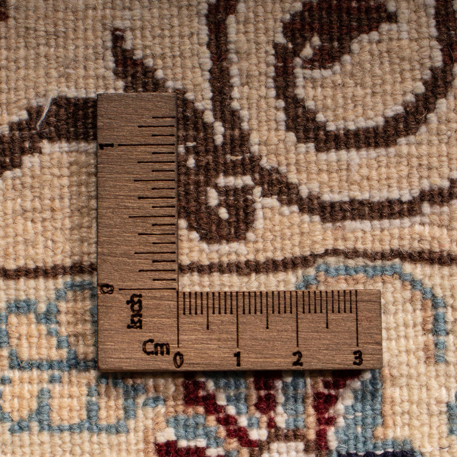Orientteppich Perser Zertifikat 312 - Wohnzimmer, - Royal Handgeknüpft, mit x beige, morgenland, 10 - - rechteckig, Einzelstück 204 Höhe: Nain cm mm