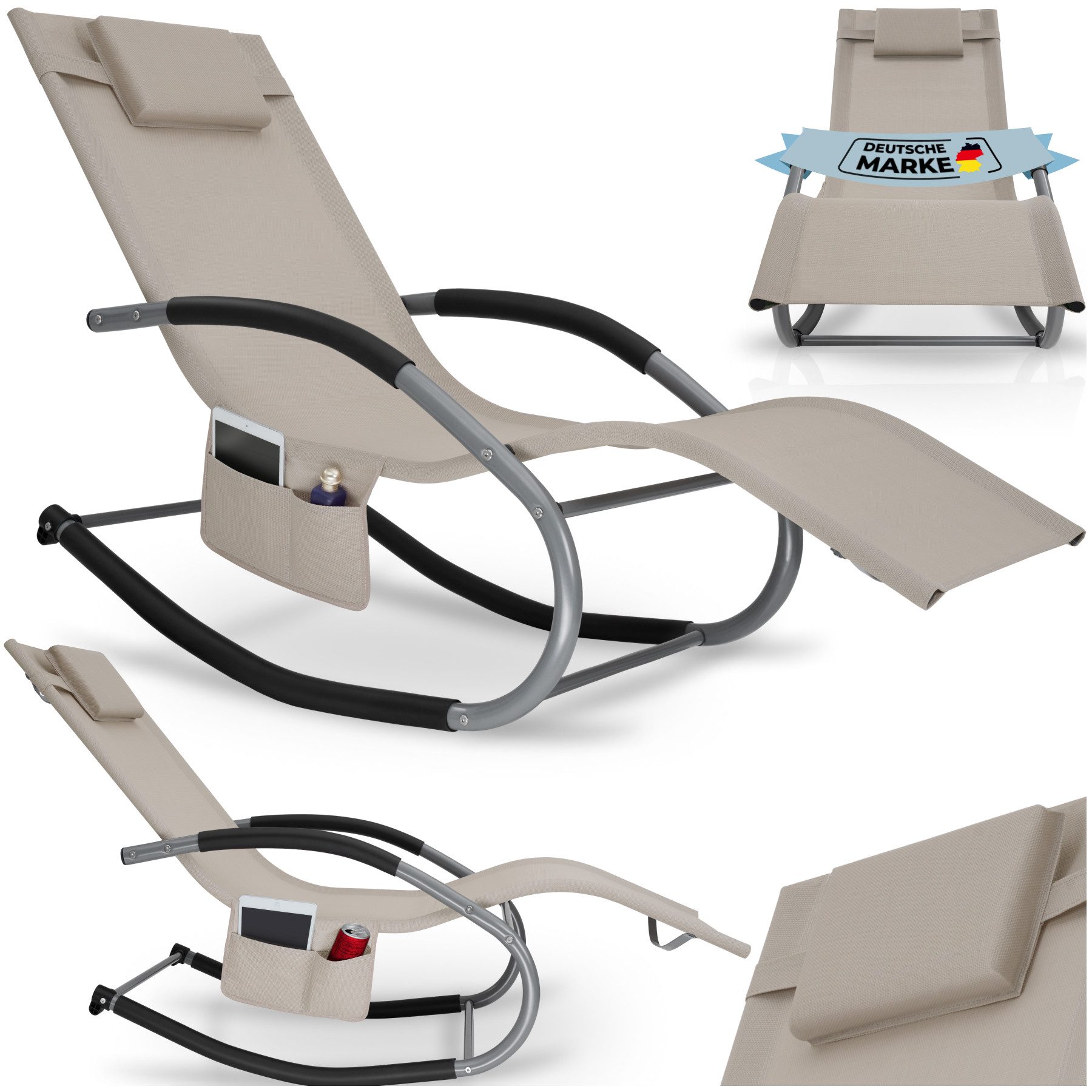tectake Gartenliege Taya, pro Stück, 1 günstig online kaufen