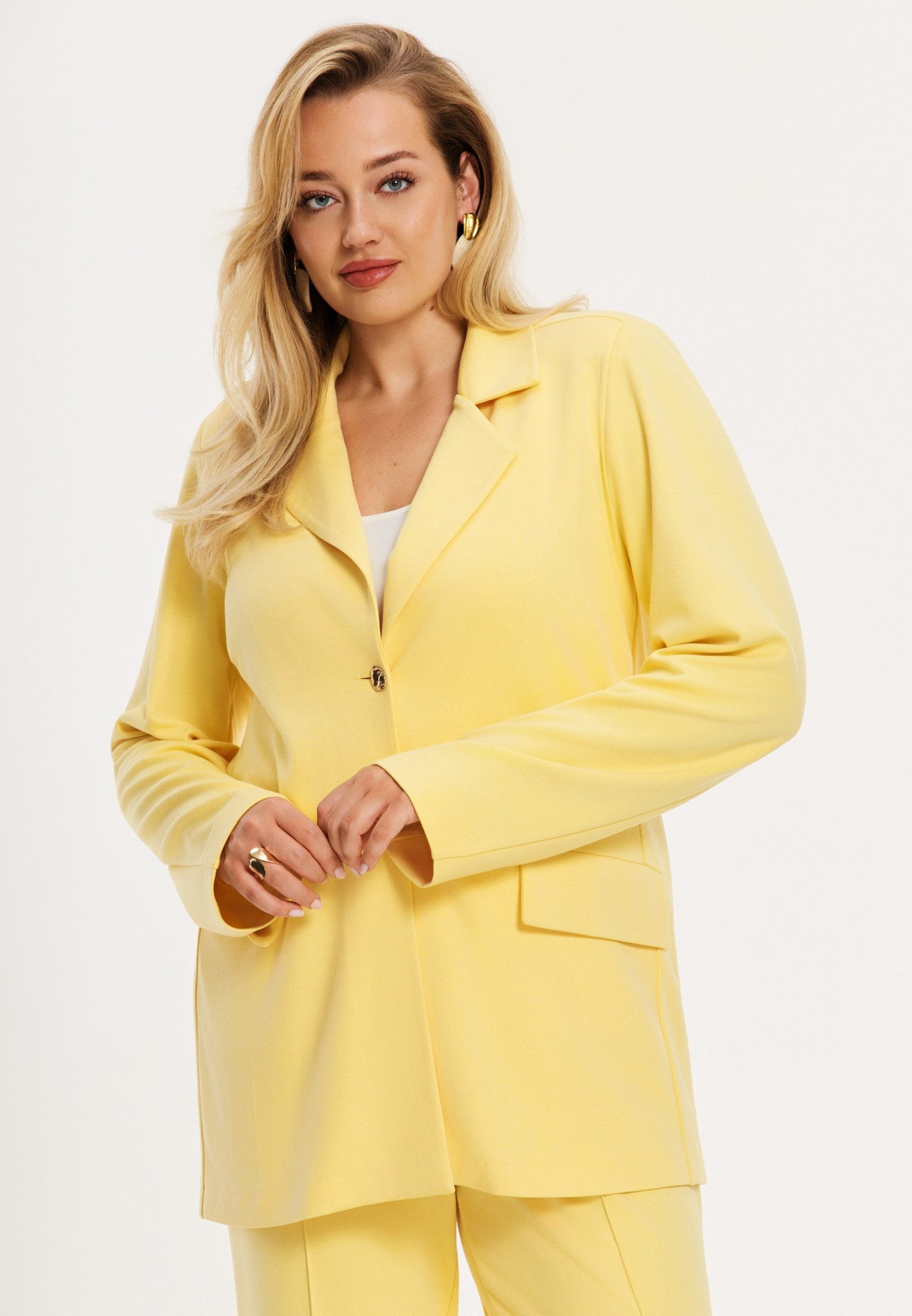 YOEK Jackenblazer Damen Blazer Flare Fit