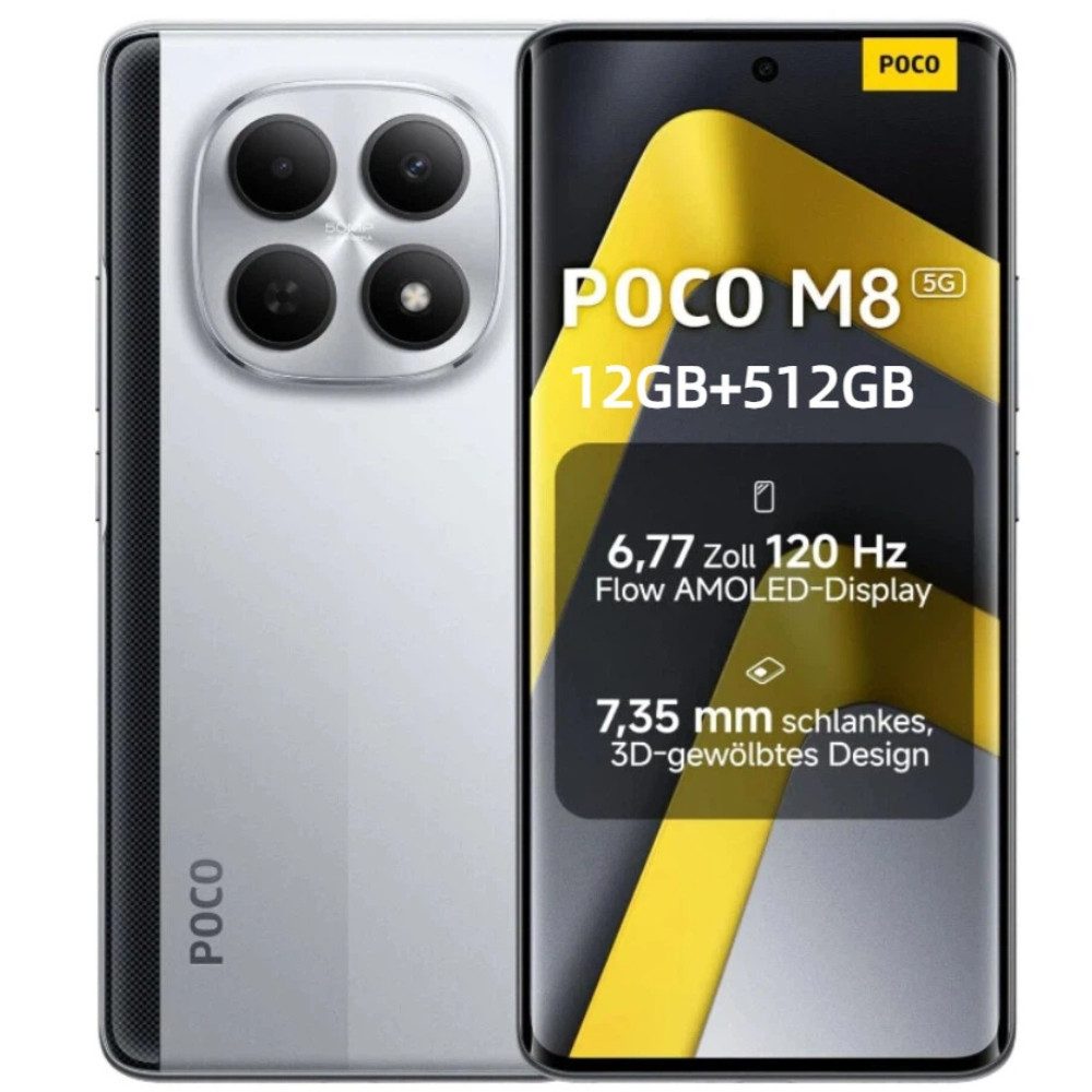 Xiaomi POCO M8 5G 12GB+512GB Smartphone (6.77 Zoll, 512 GB Speicherplatz, 50 MP Kamera)