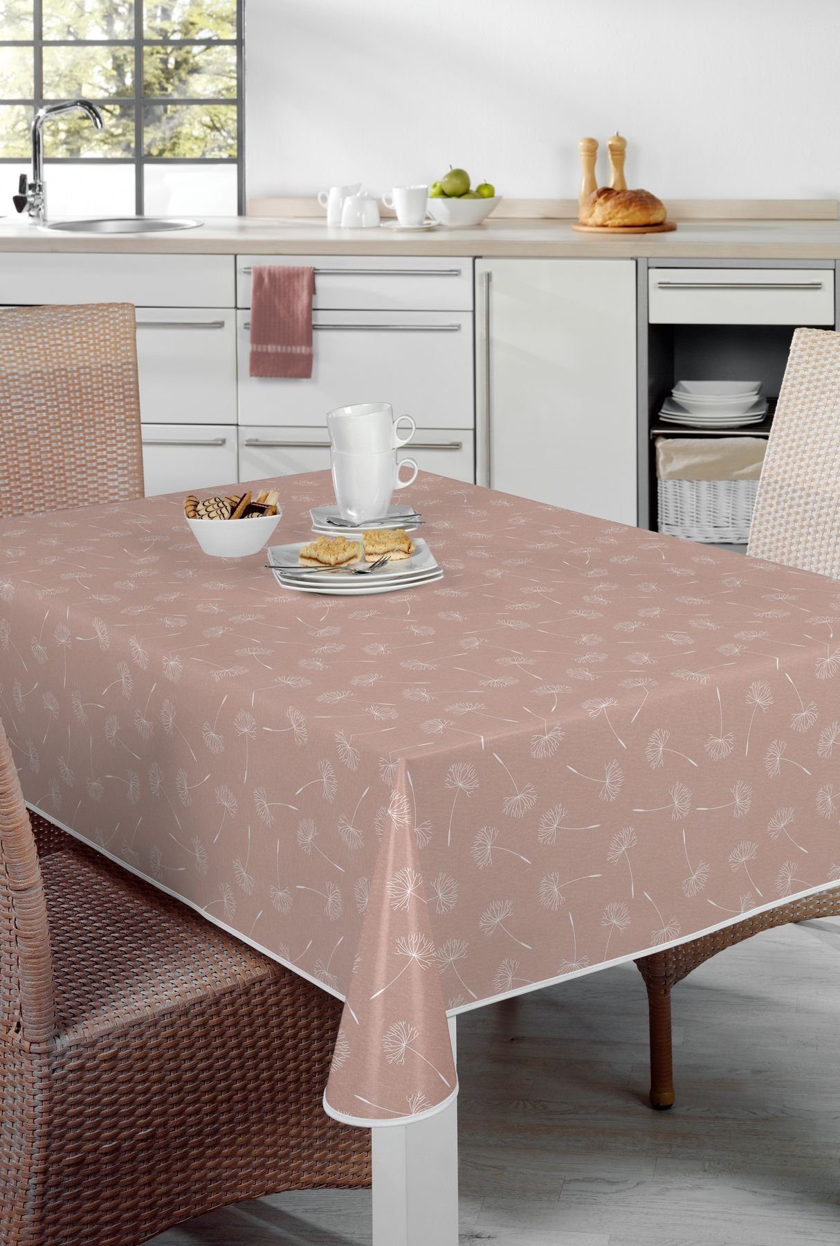 Beautex Tischdecke Wachstuch Tischdecke abwischbar rutschfest mit Paspelban günstig online kaufen