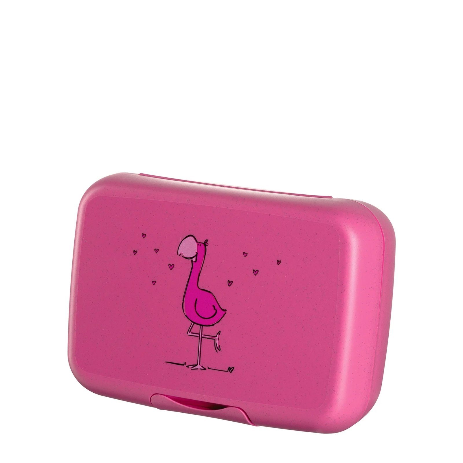 LEONARDO Lunchbox Brotdose BAMBINI Flamingo, Kunststoff, (1-tlg., 1 Brotdose), Lunchbox