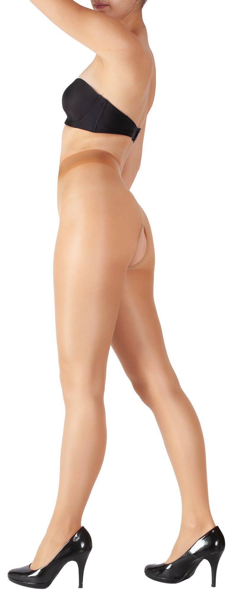 Ouvert Strumpfhose 20 Den Strumpfhose mit offenem Schritt Intimbereich Offen