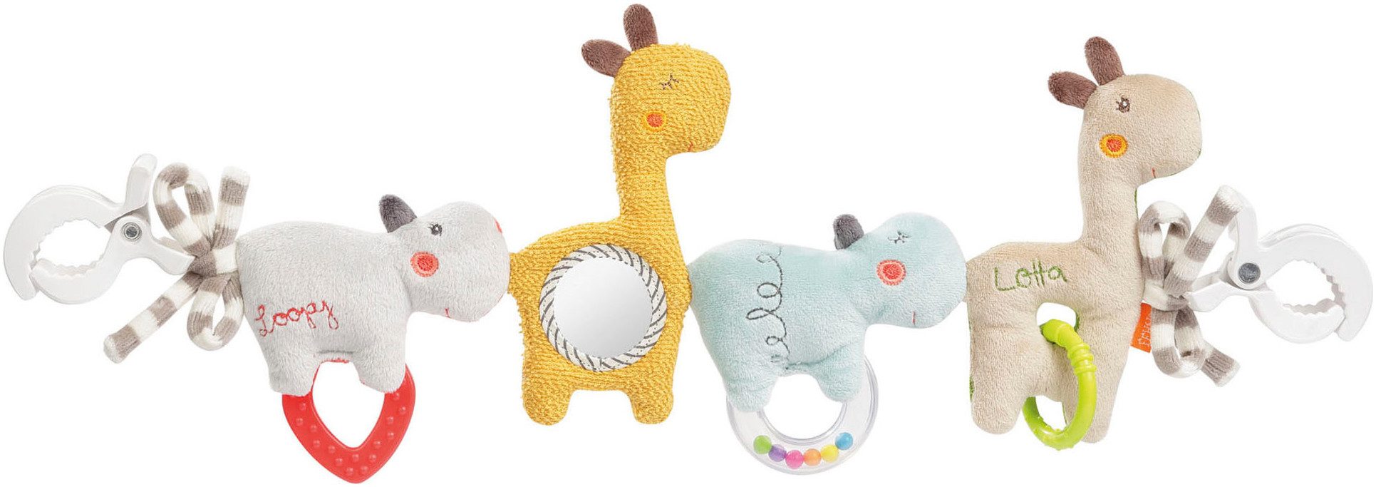 Fehn Kinderwagenkette Classic Stars, Loopy & Lotta