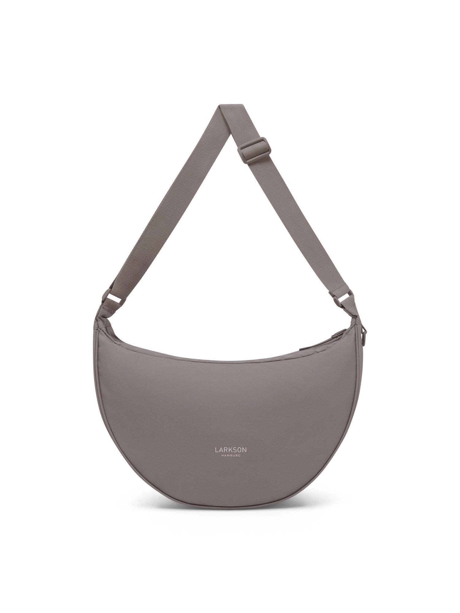 LARKSON Umhängetasche Solveig Large Halbmondtasche für Damen und Herren, Große Crossbody Bag in Halbmond Form