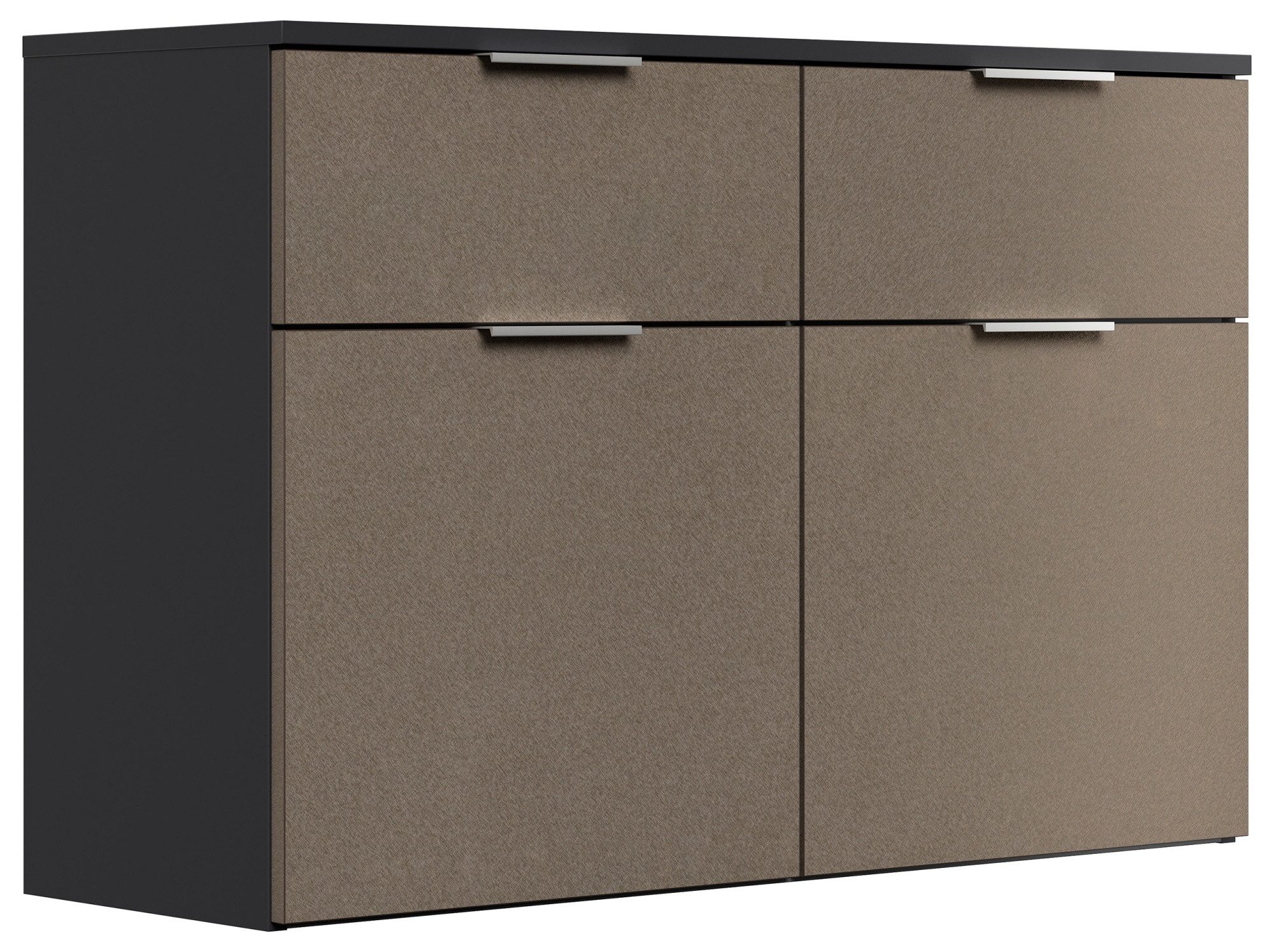 Magnolia Home Garderoben-Set Schuhschrank Domus-M hängend 2 Softeinzüge 2 Klappen 8 Paar Sand