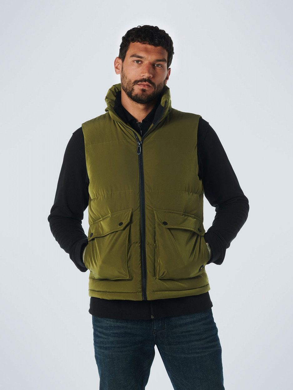 NO EXCESS Allwetterjacke Bodywarmer Padded Army