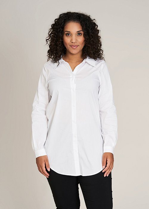 SANDGAARD Blusenshirt Stockholm in extra langer Form und mit Elasthan