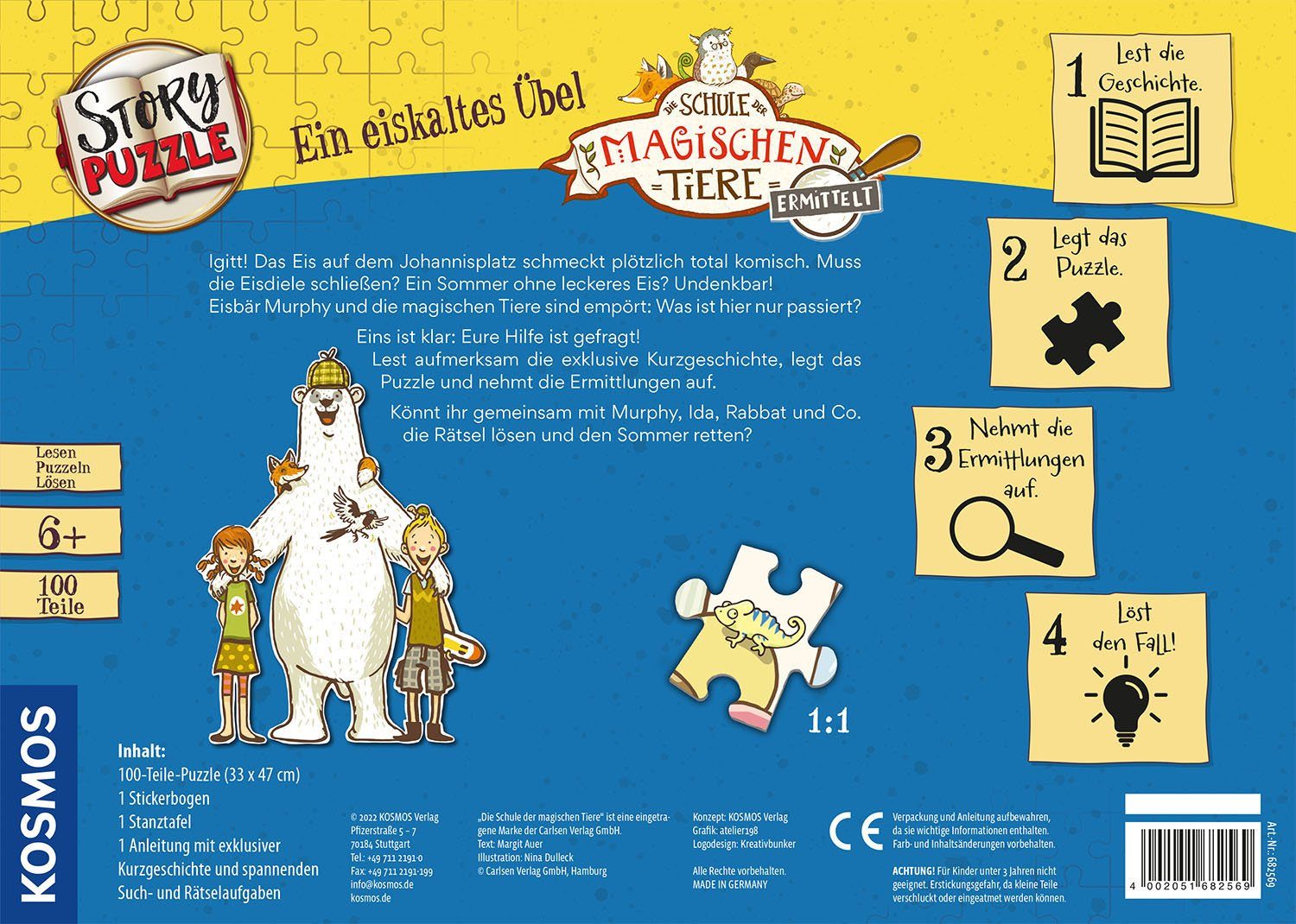 Kosmos Puzzle Storypuzzle, Schule der magischen Tiere ermittelt, Ein eiskal günstig online kaufen