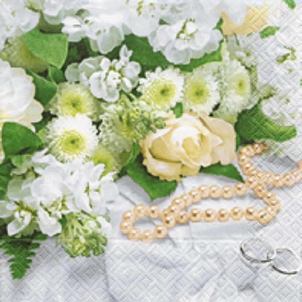 Paper+Design Papierserviette 20 LUNCH SERVIETTEN 33x33cm Hochzeit/WEDDING DAY