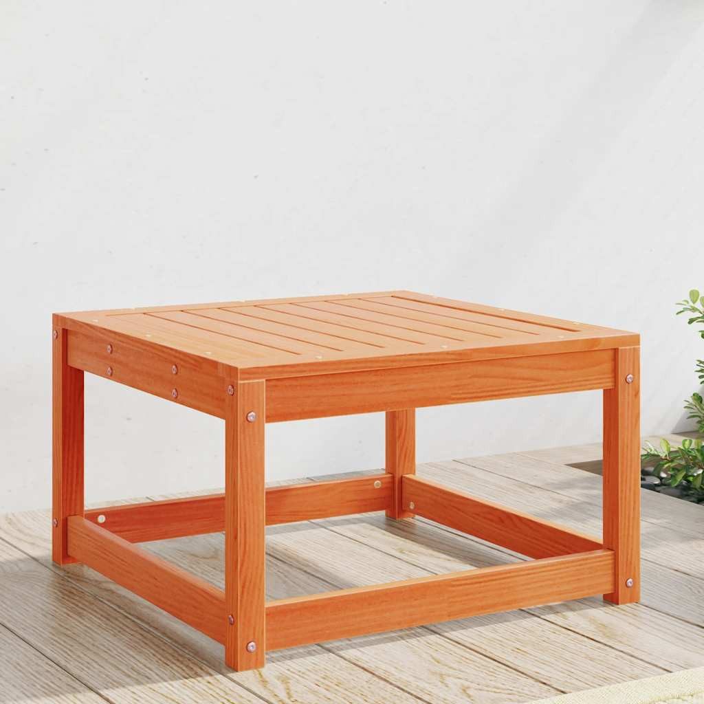 vidaXL Loungesofa Gartenhocker Wachsbraun Massivholz Kiefer