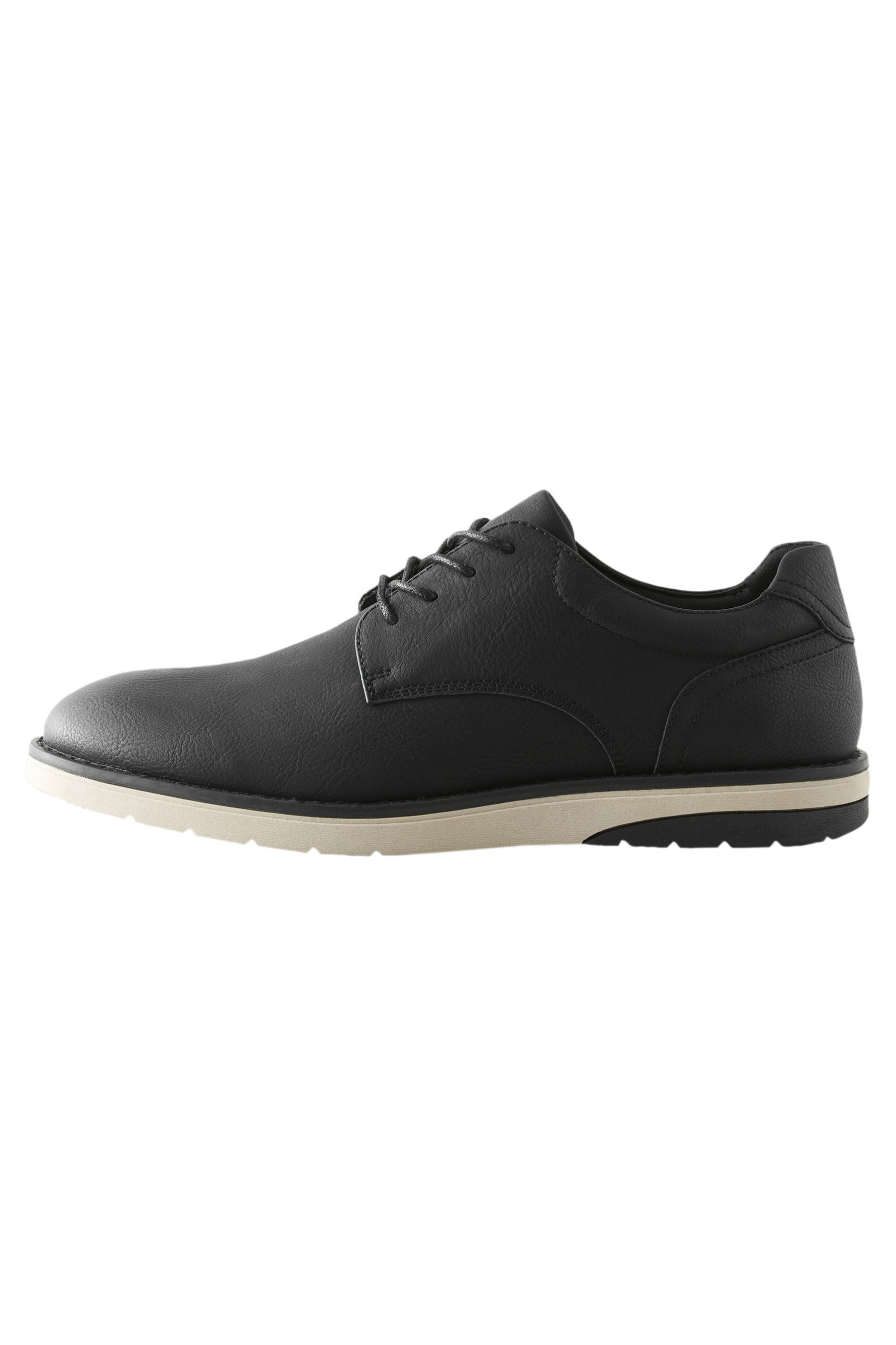 Next Derby-Schuhe aus Leder mit leichtem Keilabsatz Keilpumps