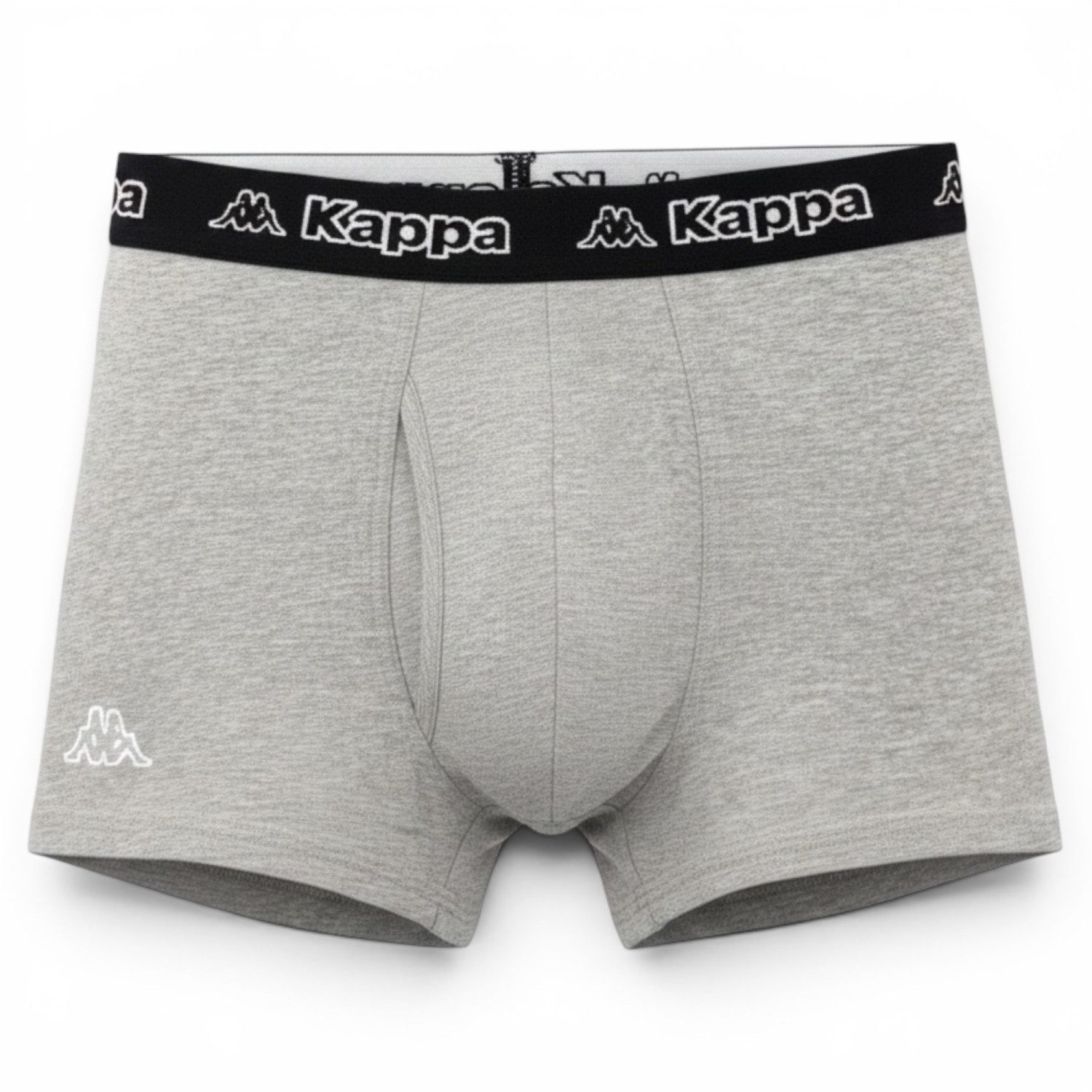 Kappa Boxershorts 4er Pack Boxershort Retroshorts Unterhose Unterwäsche Black-Navy-Grey (4-St., 4er-Pack) mit Logo-Elastikbund – Bild 4 von 5