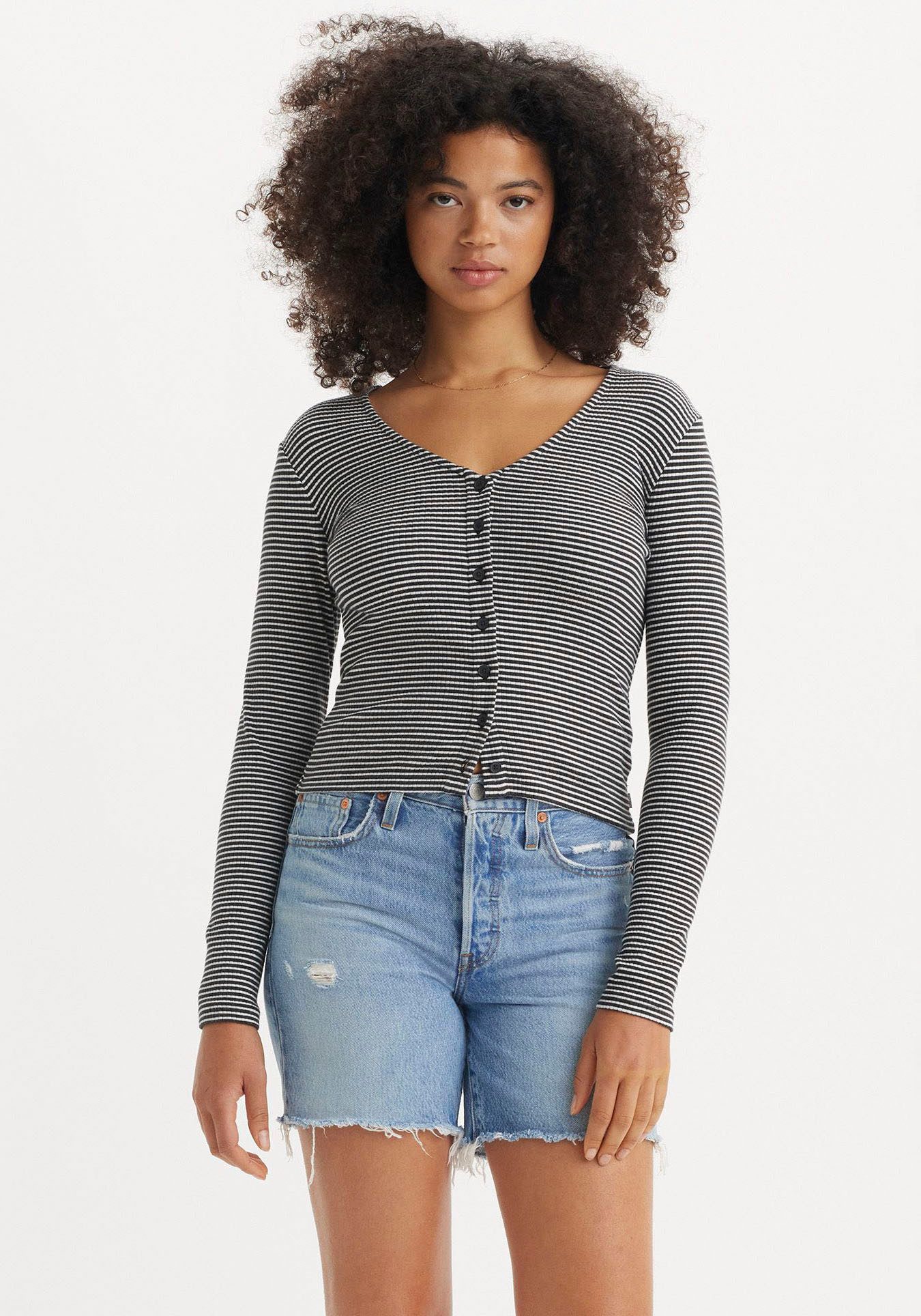 Levi's® Strickjacke mit Knopfleiste und in Struktur-Optik günstig online kaufen