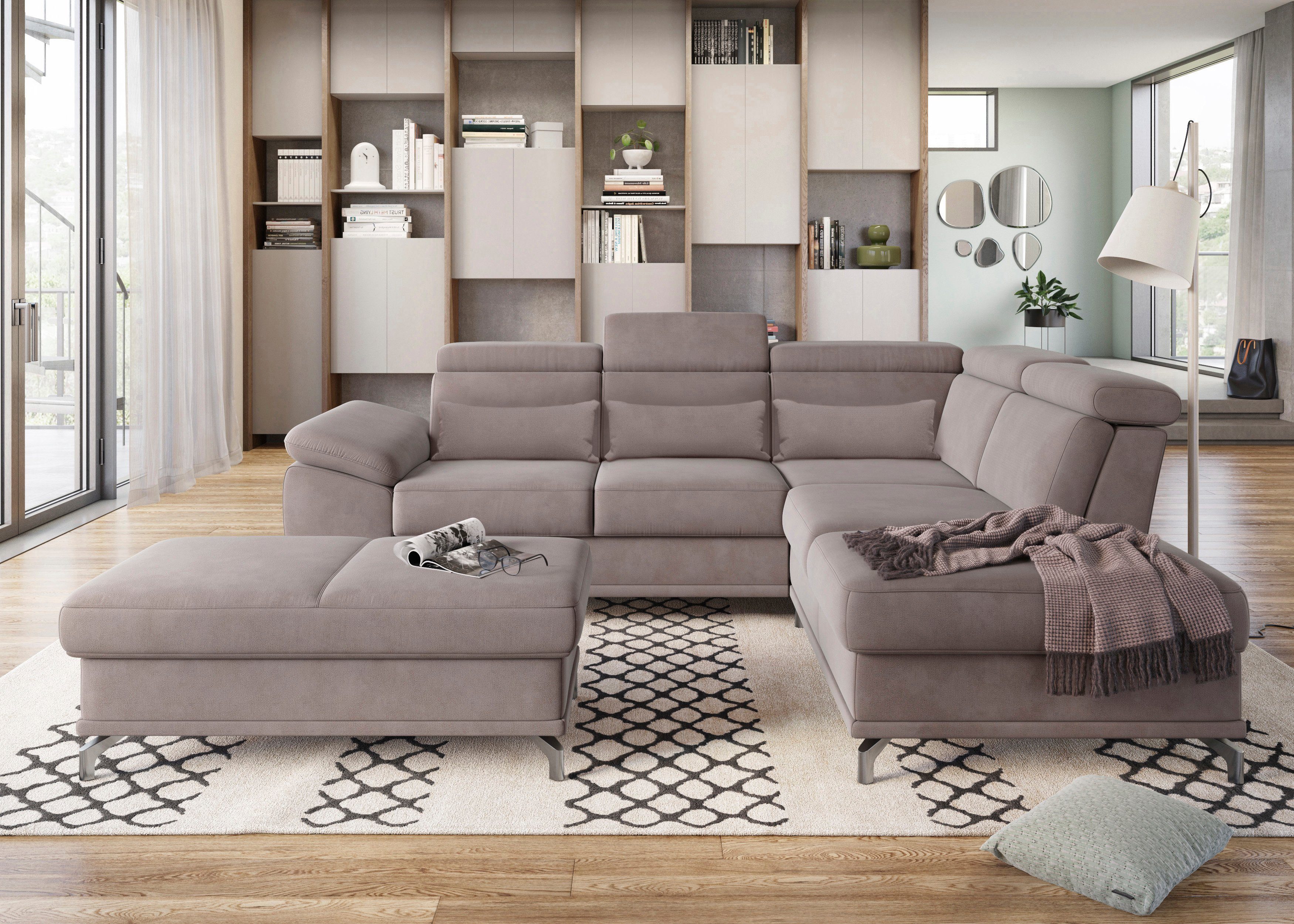 sit&more Ecksofa Cabrio L-Form, mit Sitztiefenverstellung, günstig online kaufen
