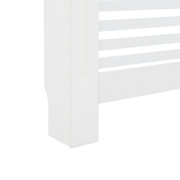 vidaXL Heizkörper-Wäschetrockner Heizkörperverkleidungen 2 Stk. Weiß 112 x 19 x 81,5 cm MDF
