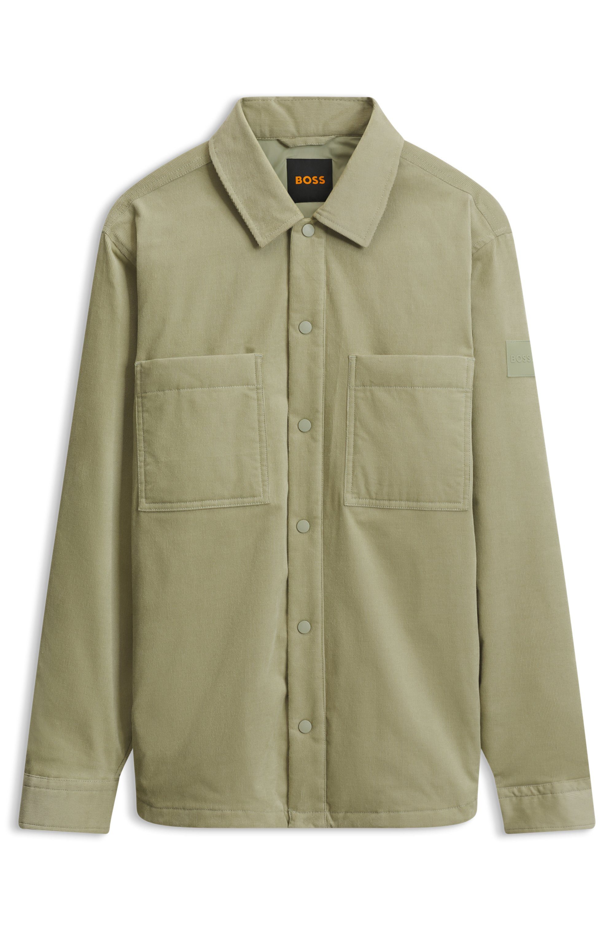 BOSS ORANGE Hemdjacke Locky leicht gepolstert, Oversize Fit