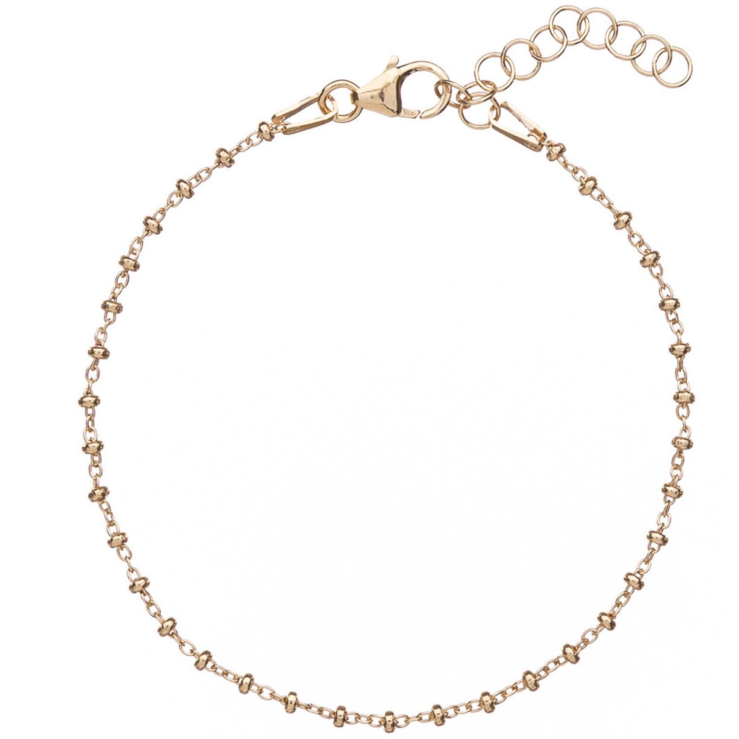 Alisia Fußkette Cavigliere Silber Vergoldet Kügelchen