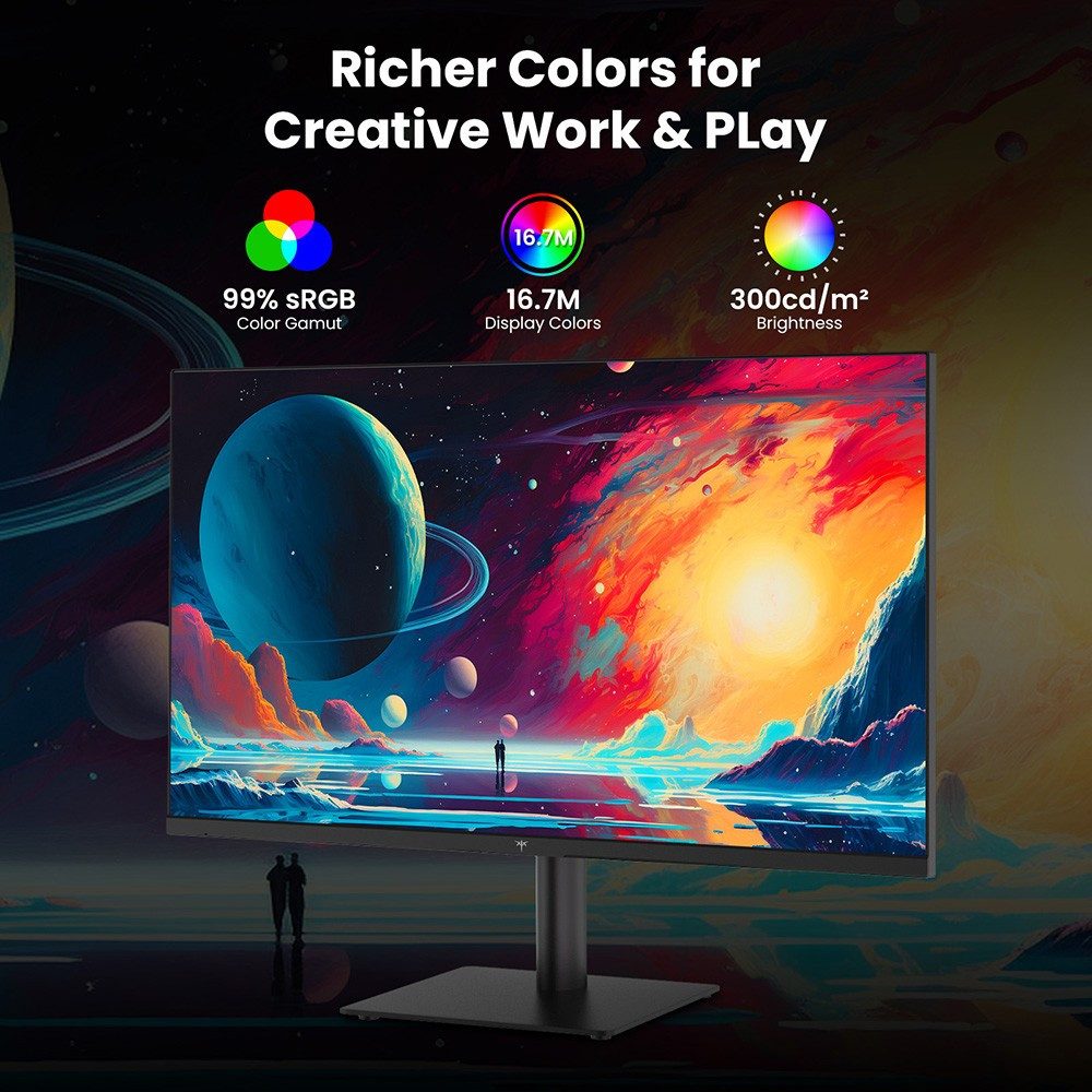 KTC H27T27 LED-Monitor (68,58 cm/27 ", 2560 × 1440 px, 120 Hz, FAST IPS, 2K QHD, Fast IPS, 99 % sRGB, HDR, FreeSync- und G-Sync-kompatibel)