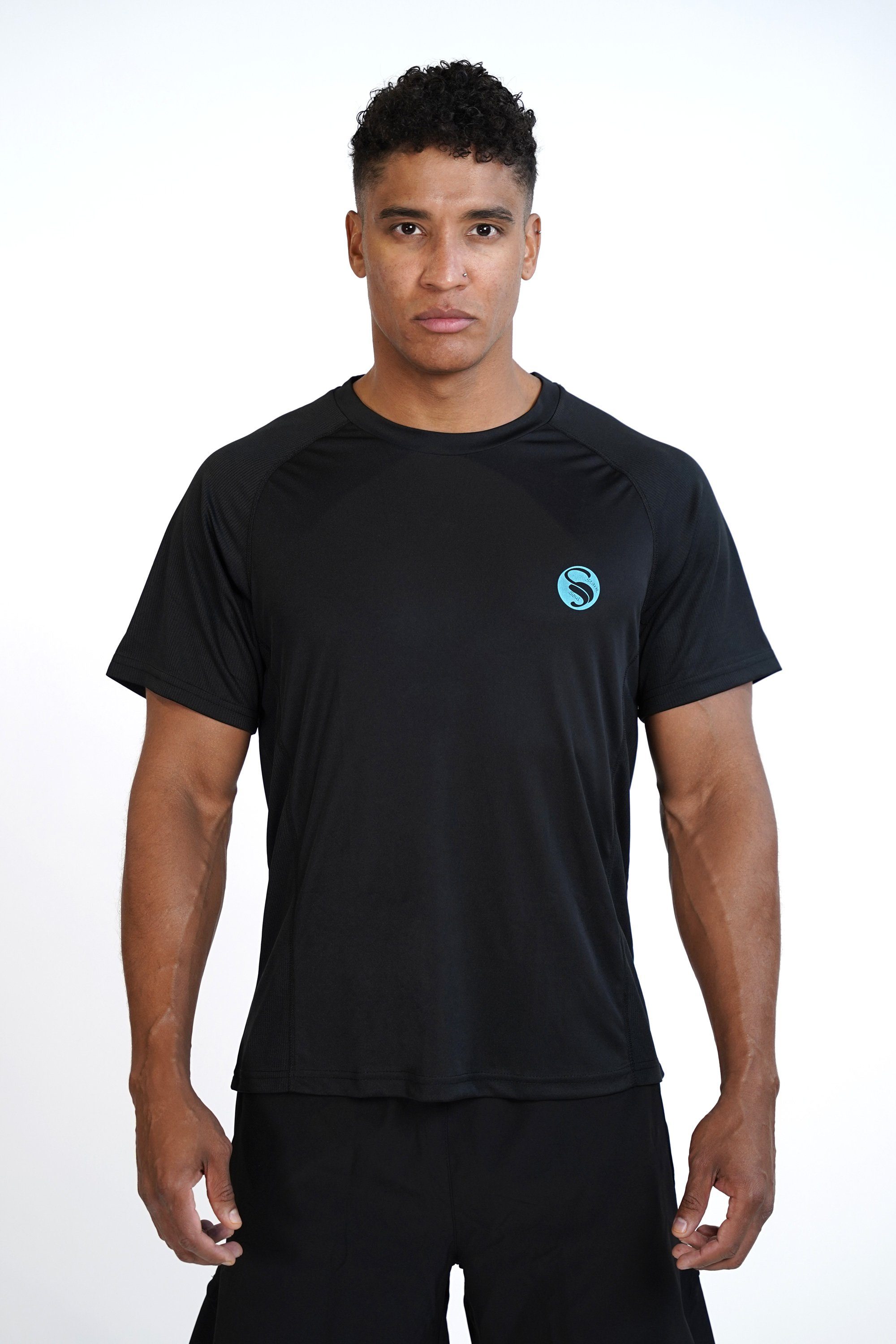 Trainingsshirt, Sportshirt, Laufshirt, Fitness T-Shirt, Funktionsshirt Herren Stark Mesh-Einsätzen mit Kurzarm Soul®