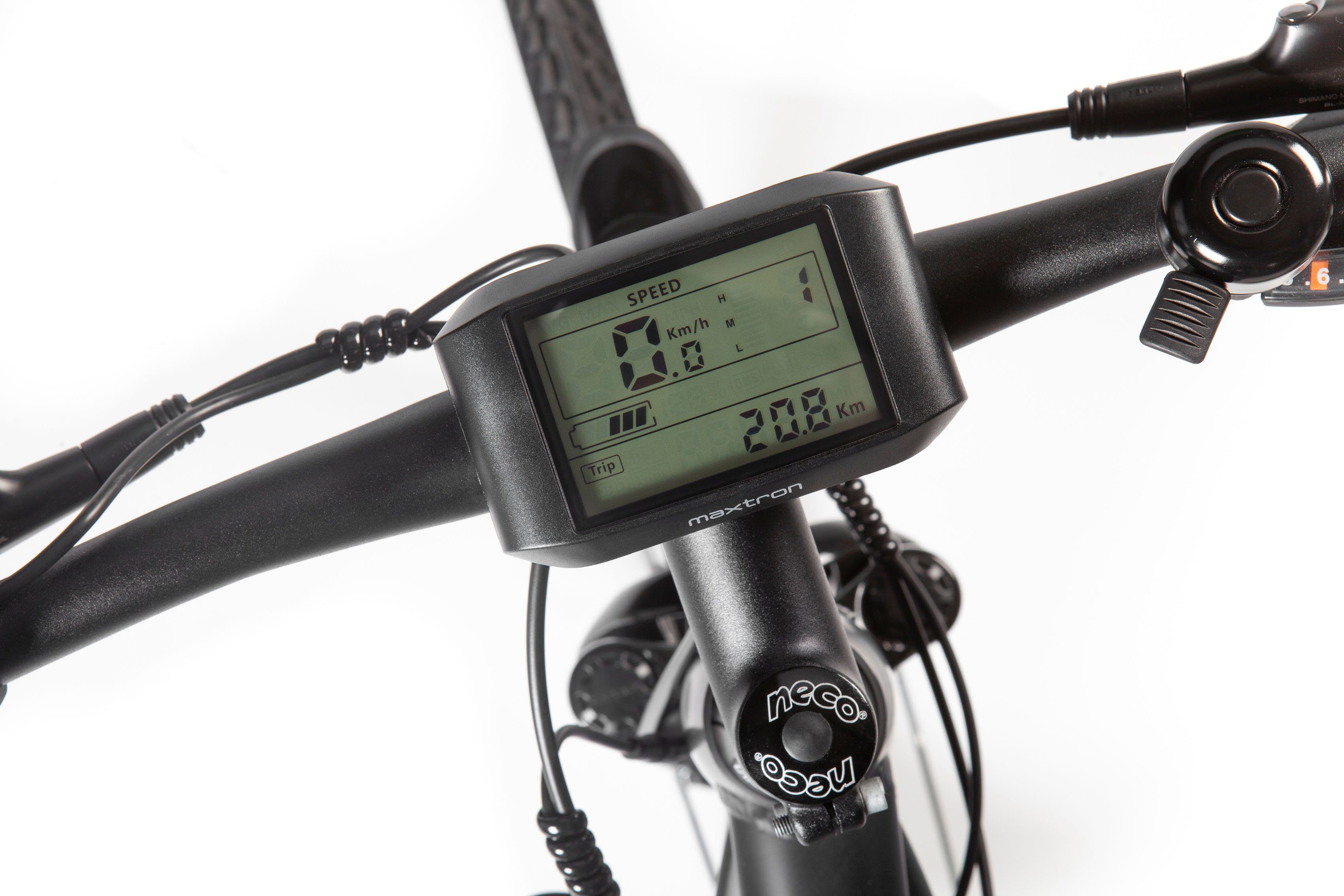 Maxtron E-Bike Mountainbike MT 15X, 9 Gang Shimano Alivio Schaltwerk, Kettenschaltung, Mittelmotor, 461 Wh, Pedelec, Elektrofahrrad für Damen u. Herren, MTB