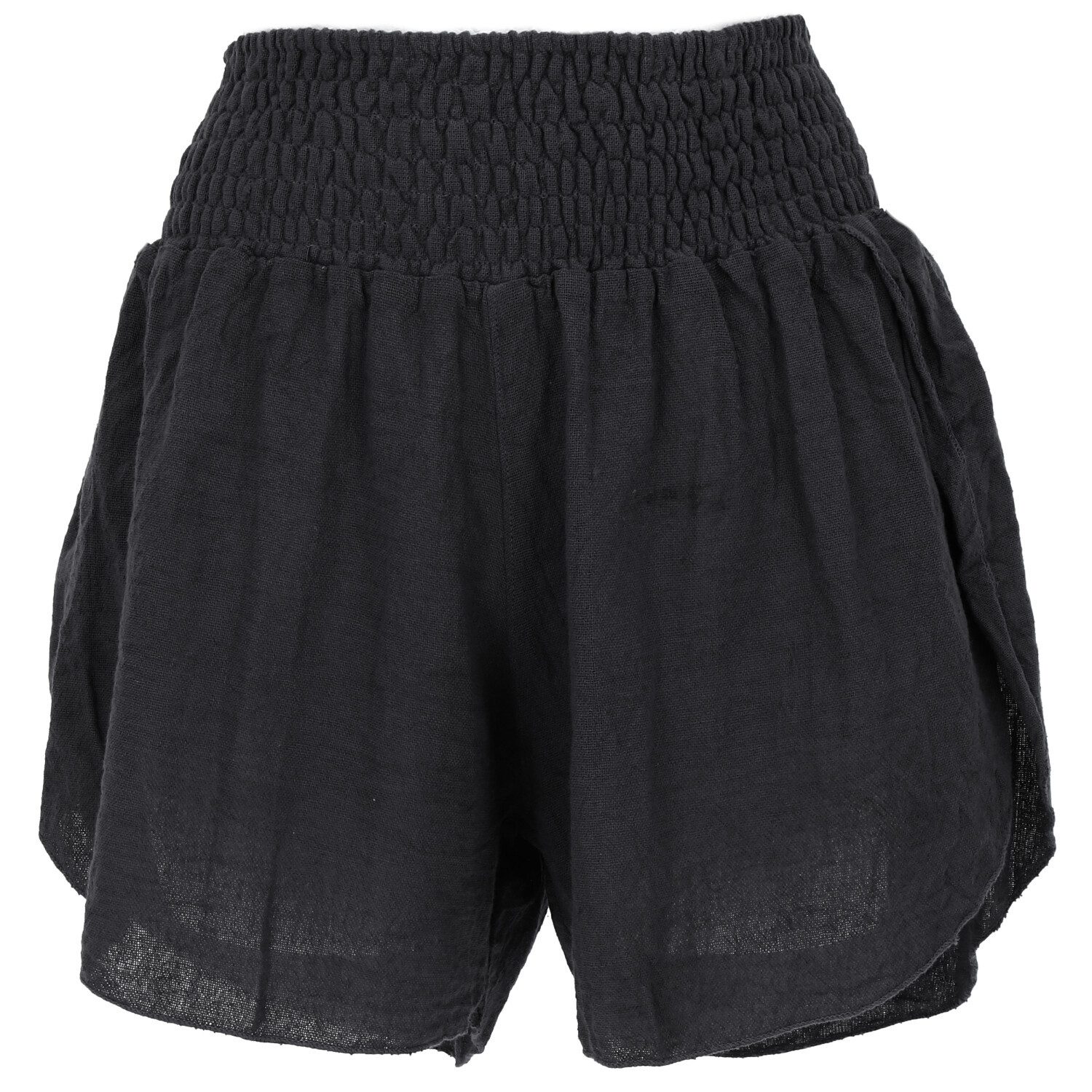 Guru-Shop Hose & Шорты Yoga Шорты Boho chic, kurze Hose - schwarz alternative Bekleidung