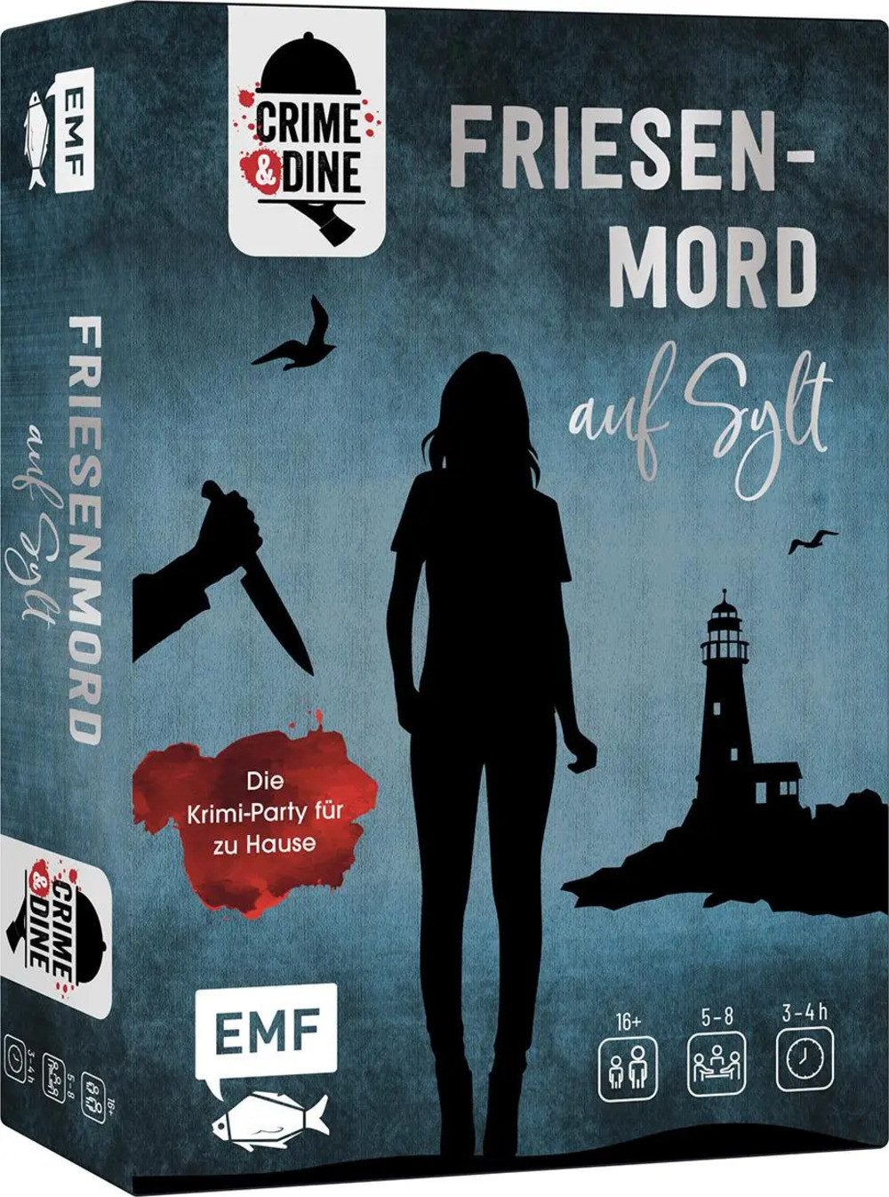 Michael Fischer Spiel Crime & Dine - Das Krimi-Dinner-Set: Friesenmord auf Sylt