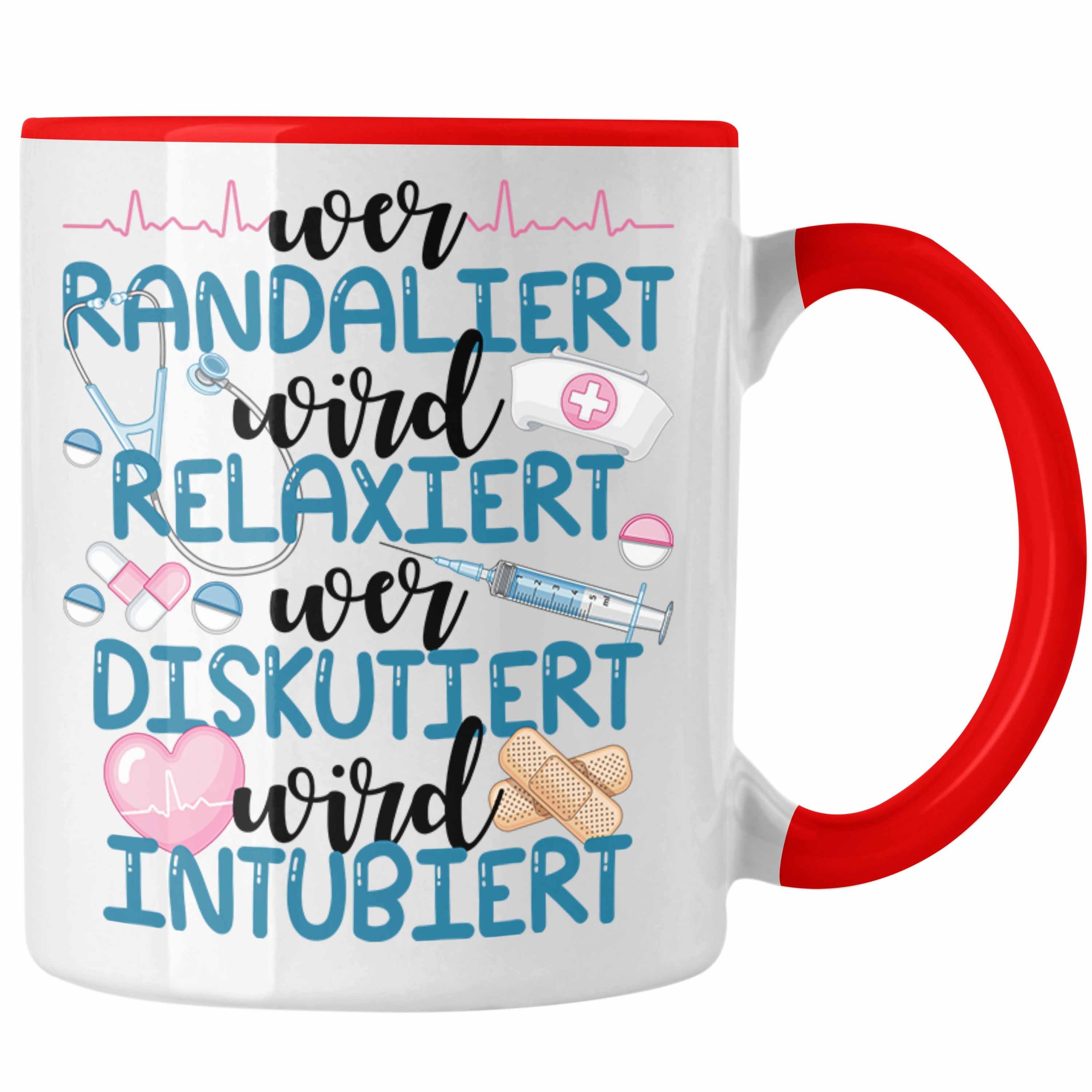 Kaffeetasse Trendation Geschenk Anästhesie Lustig Tasse Rot Tasse Propofol Krankenschwester