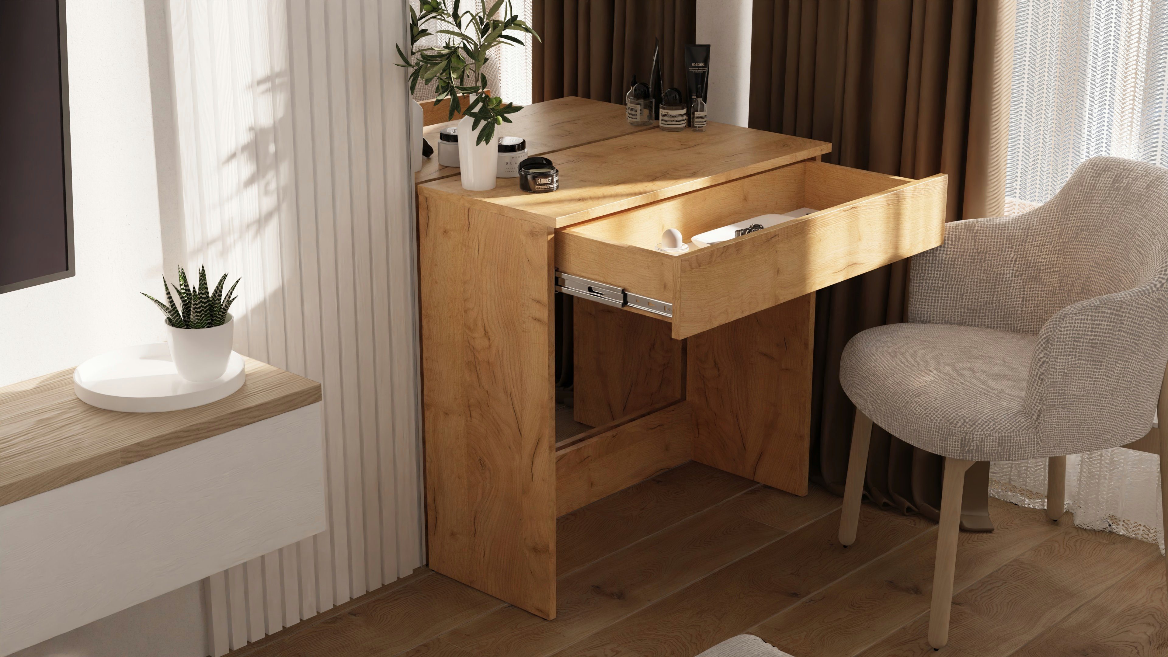 Platan Room Schminktisch Schminktisch Kosmetiktisch mit günstig online kaufen