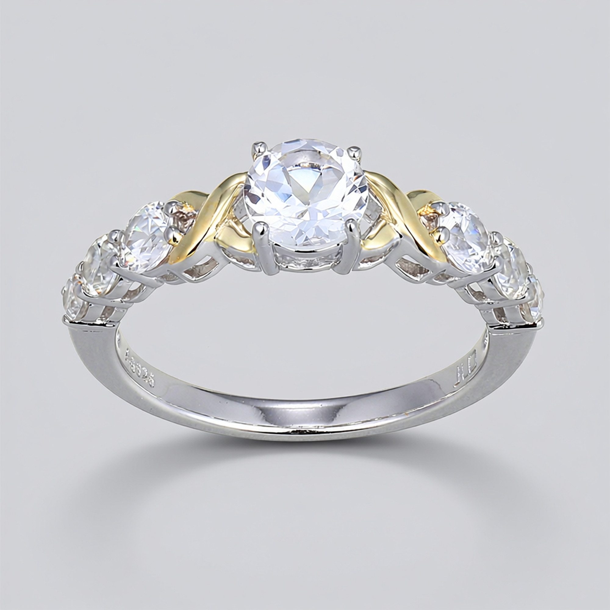 Cavill Silberring Cavill Sterlingsilber Ring mit 0,44 ct Weißtopas & 1,20 c günstig online kaufen