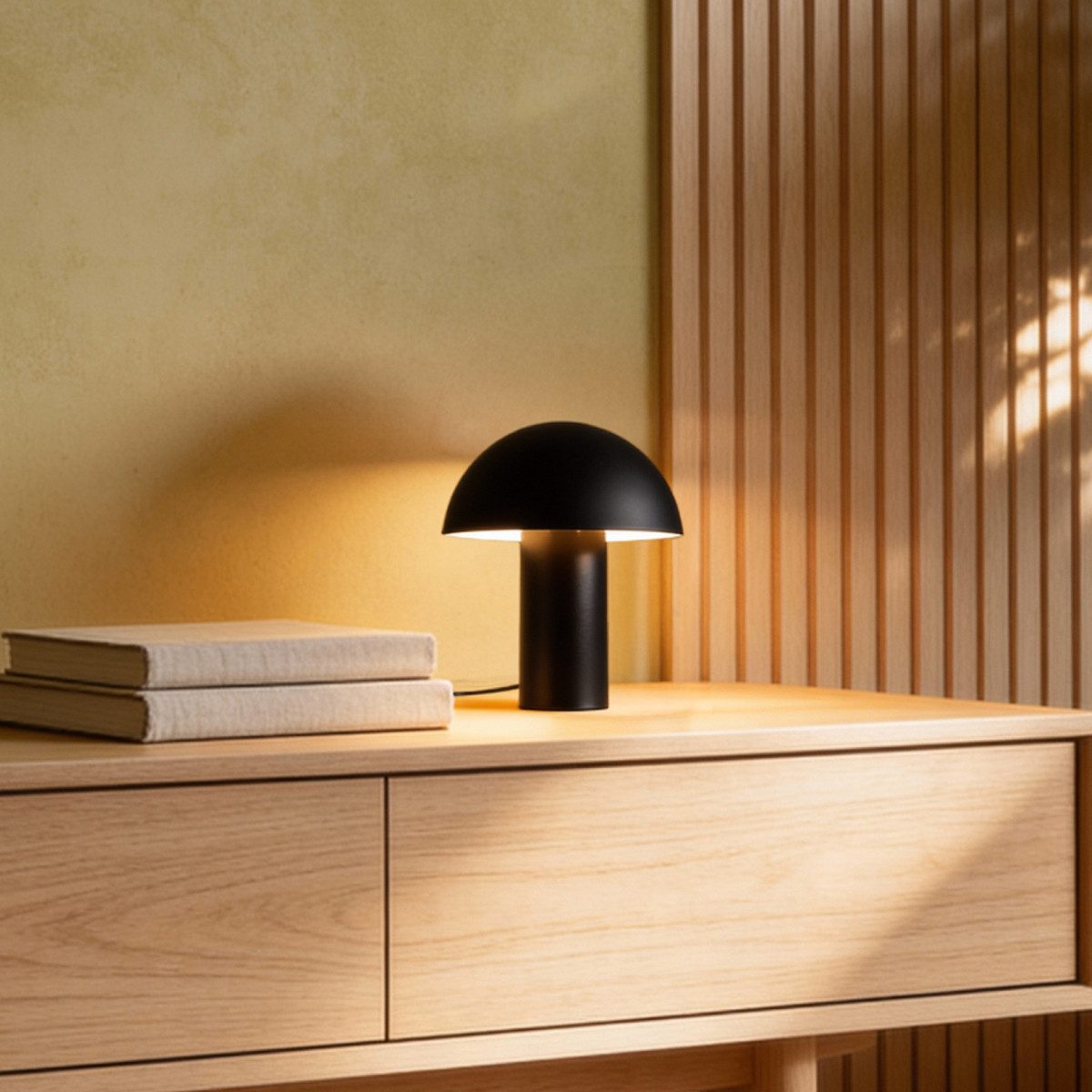 Liadomo Tischleuchte Alma, ohne Leuchtmittel, aus Eisen, Pilzform, indirektes Licht, E27