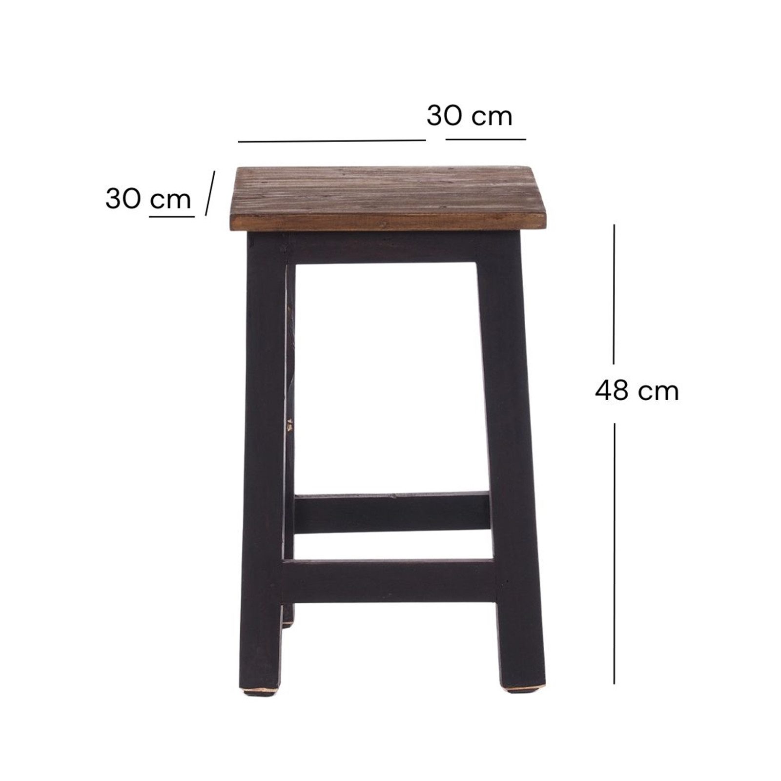 DESIGN DELIGHTS Hocker Sitzhocker MADERO, 48x30cm(HxB) günstig online kaufen