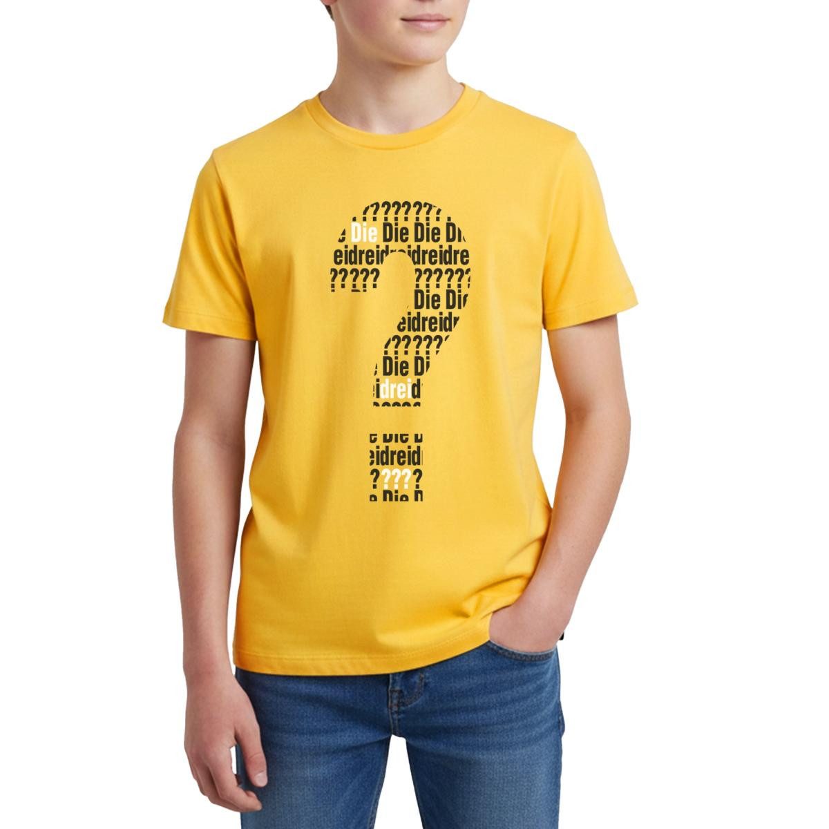 T-Shirt Die Drei Fragezeichen Kids Logo Schwarz Weiß Teenager Premium T-Shirt