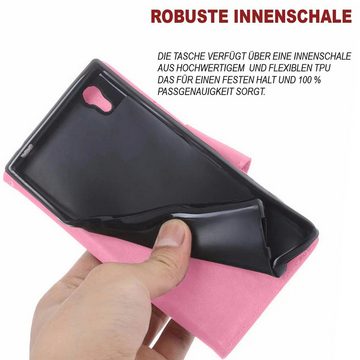 Numerva Handyhülle Bookstyle Flower Handytasche Schutzhülle für Xiaomi 12 / 12 X, Klapphülle Flip Cover Case