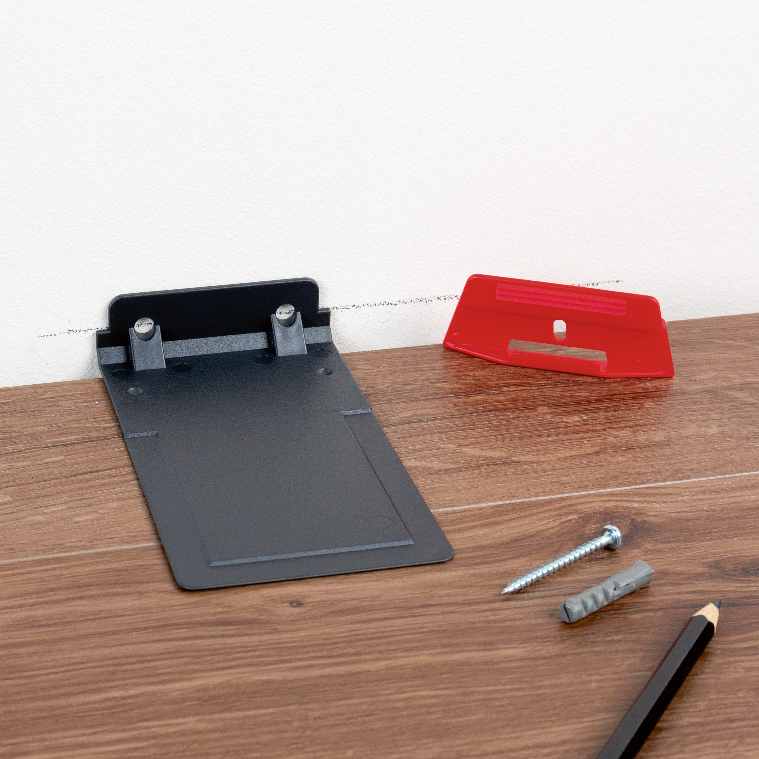 PARADOR Leisten-Befestigungsclips rot für Sockelleisten SL 4, SL 5 und SL 18, (Ausreichend für eine Strecke von etwa 10 lfm, 1-St., Für eine besonders einfache und stabile Montage), Auf die Sockelleiste SL 4, SL 5, SL 5 WF und SL 18 abgestimmt