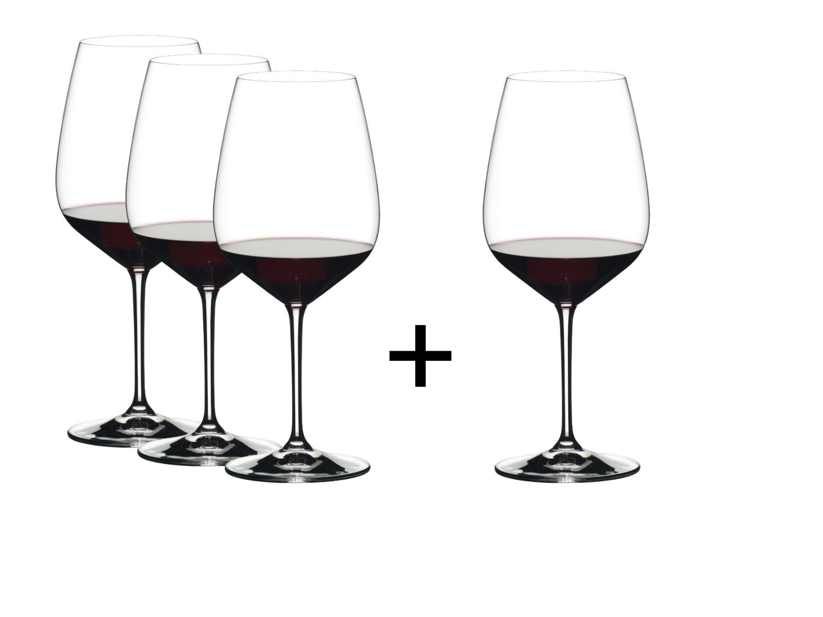 RIEDEL THE WINE GLASS COMPANY Rotweinglas Extreme Cabernet 4er Set, Kristallglas