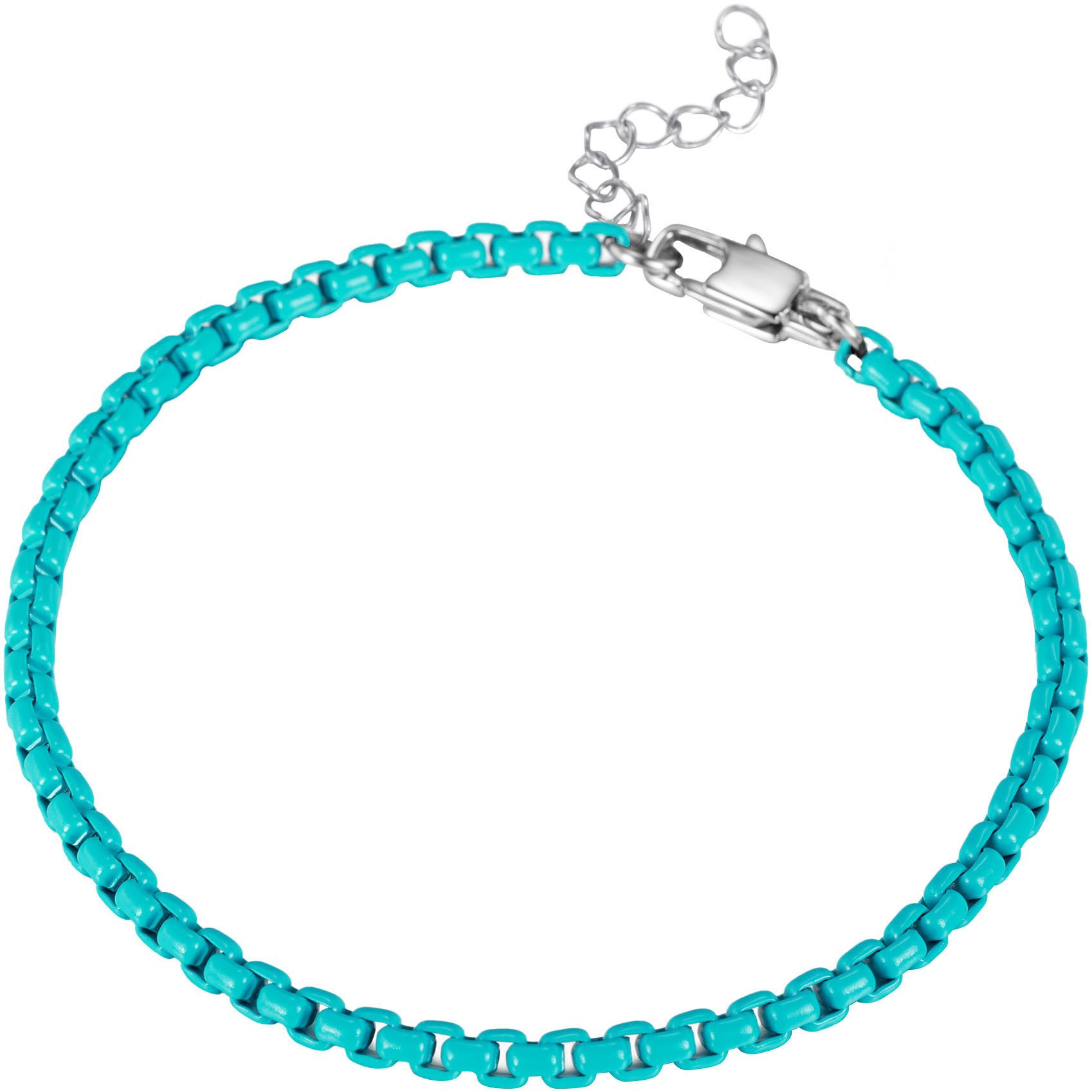 Firetti Fußkette Schmuck Geschenk Edelstahl Fußschmuck Venezianerkette Color