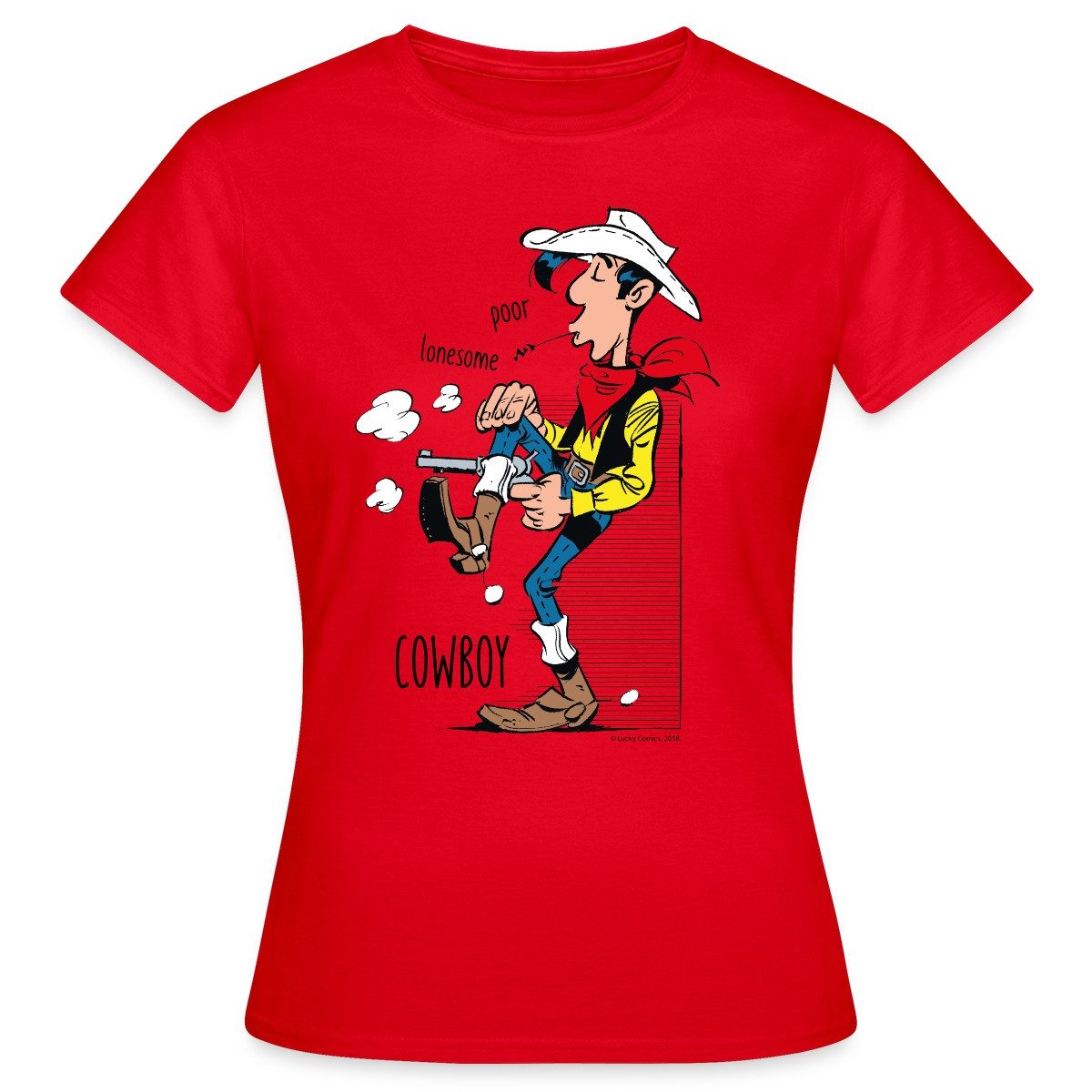 Spreadshirt T-Shirt Lucky Luke Poor Lonesome günstig online kaufen