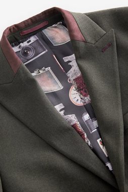 Next Baukastensakko Tailored Fit Anzug mit Fischgratmuster: Sakko (1-tlg)